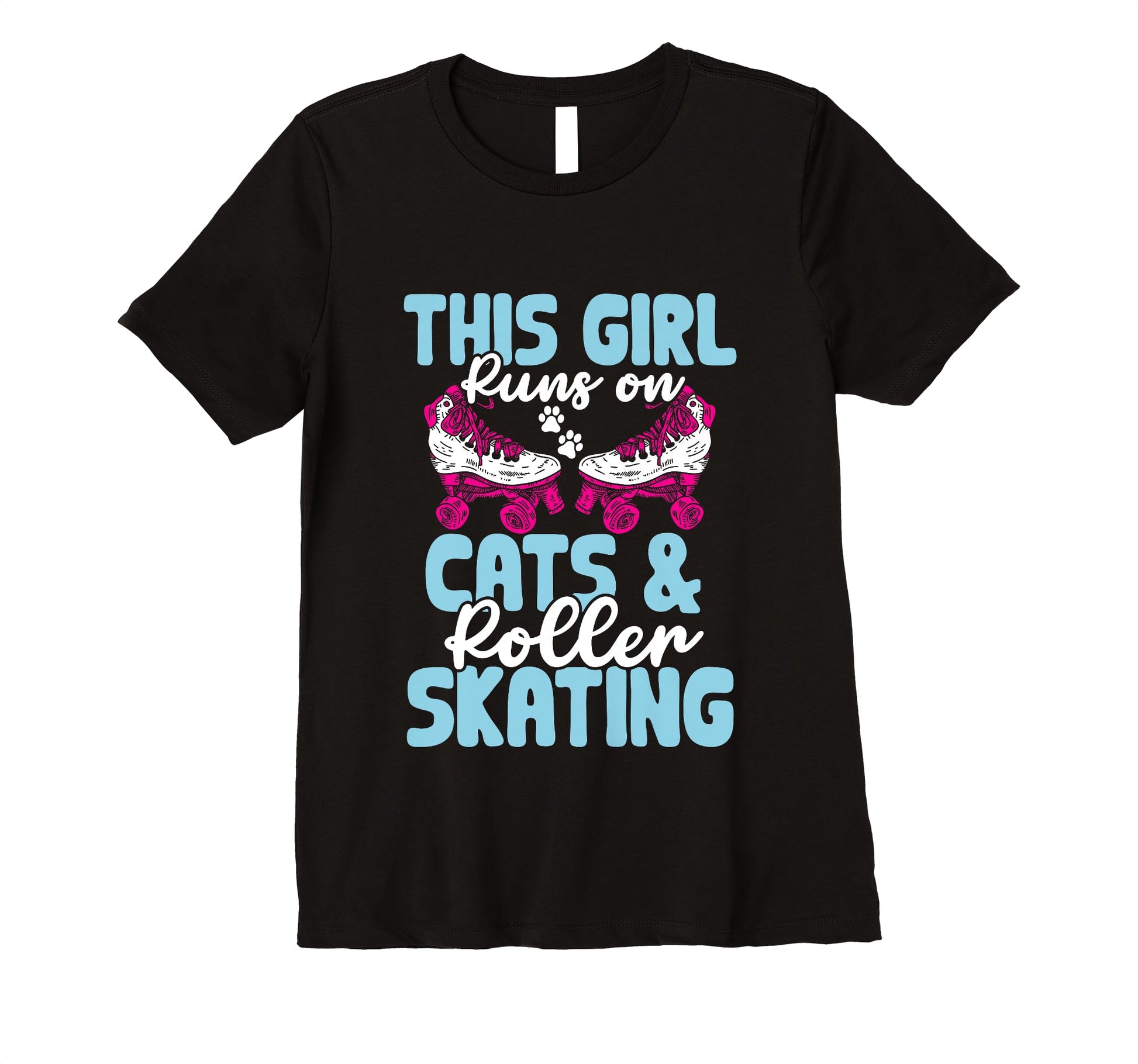 Rollerskate Funny Runs Cats And T-Shirt - Custom Art Print for Adults - T-Shirt, Sweatshirt, Hoodie