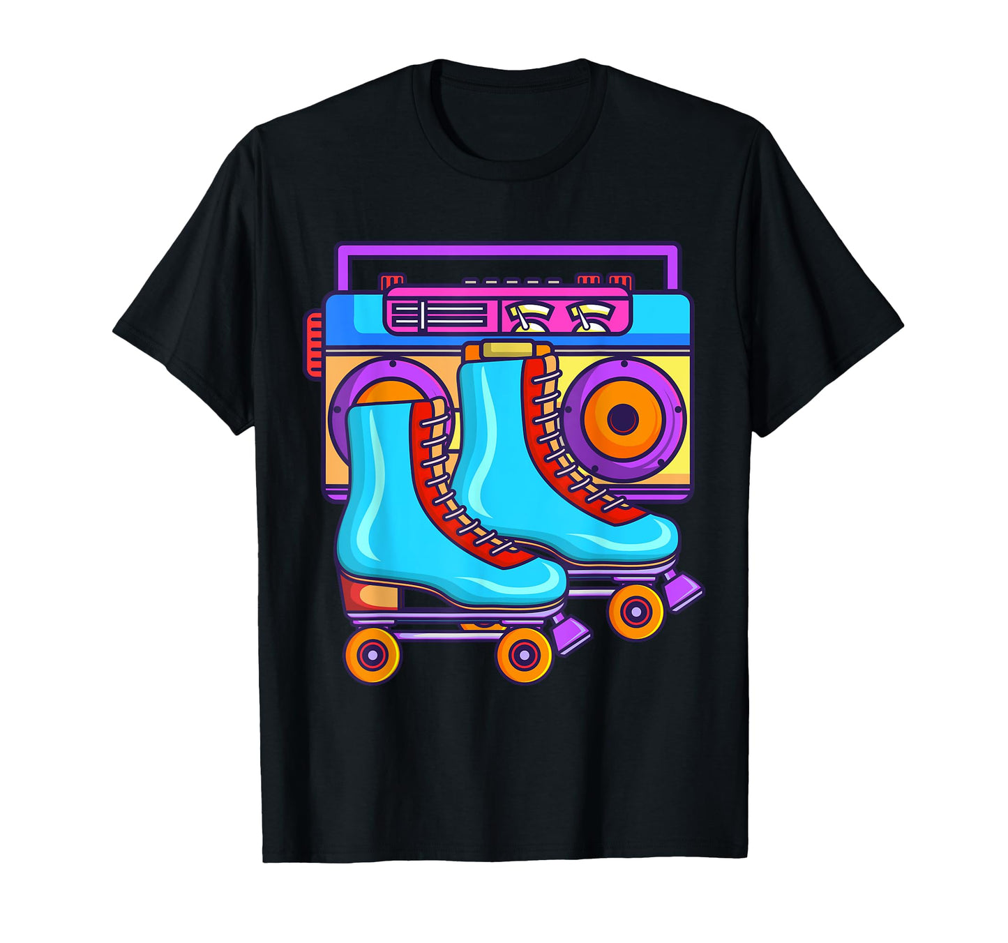 80S Rollerskates Roller Skating T-Shirt - Aesthetic Graphic Men Women - T-Shirt, Sweatshirt, Hoodie