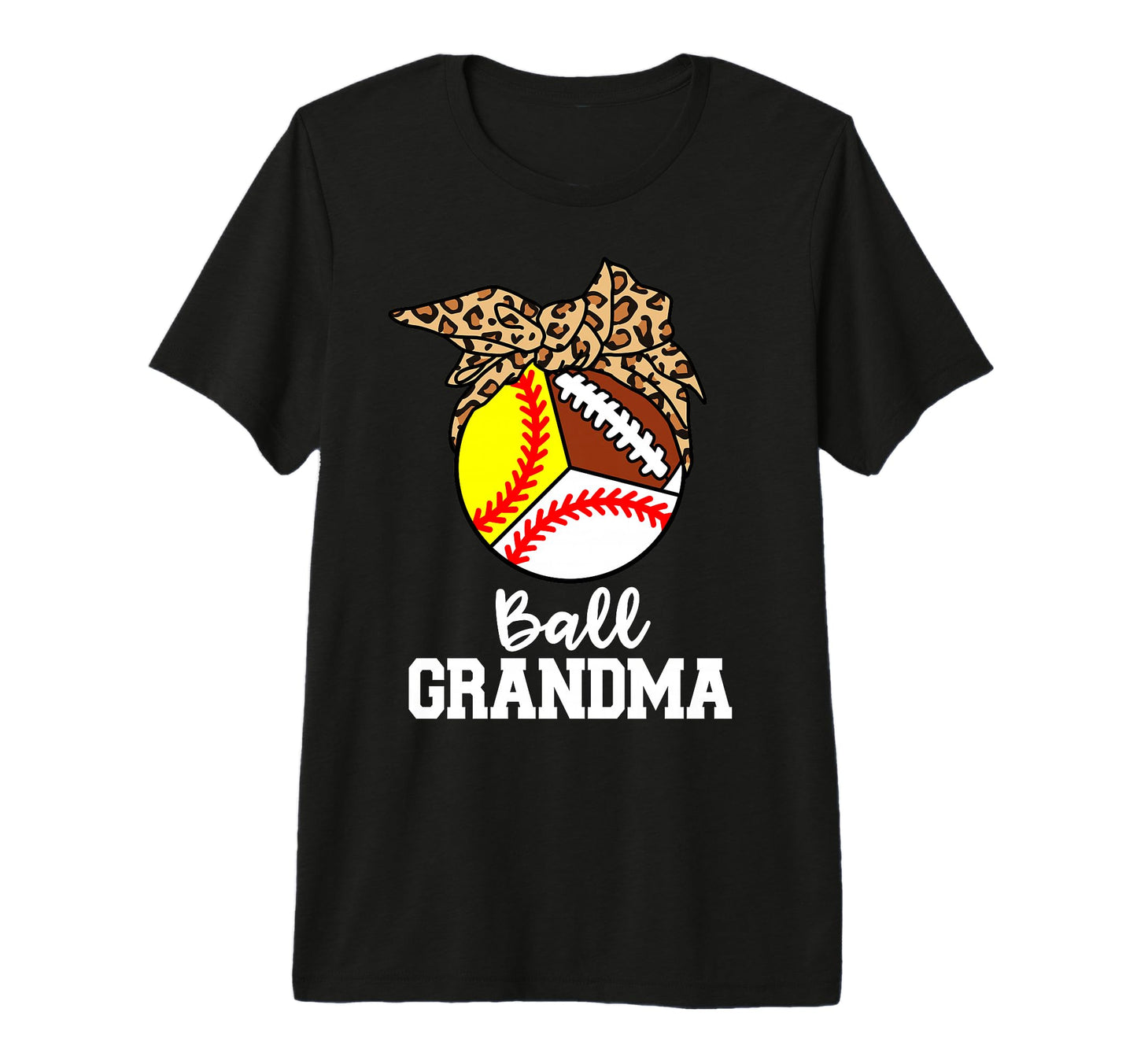 Ball Grandma Baseball Softball Football T-Shirt - Aesthetic Graphic Unisex - T-Shirt, Sweatshirt, Hoodie