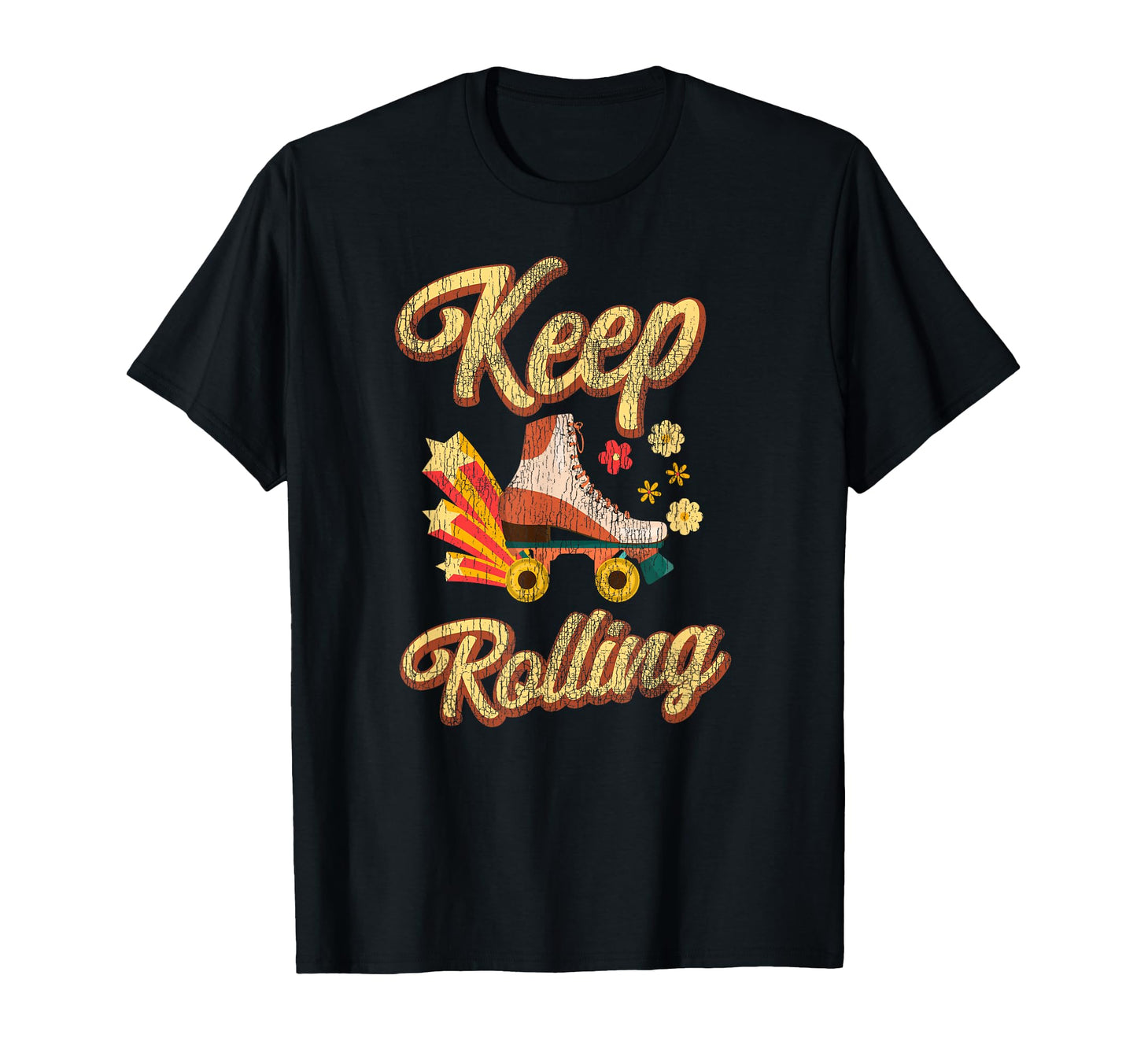 Roller Skating Skate 1970S T-Shirt - Aesthetic Graphic Unisex - T-Shirt, Sweatshirt, Hoodie