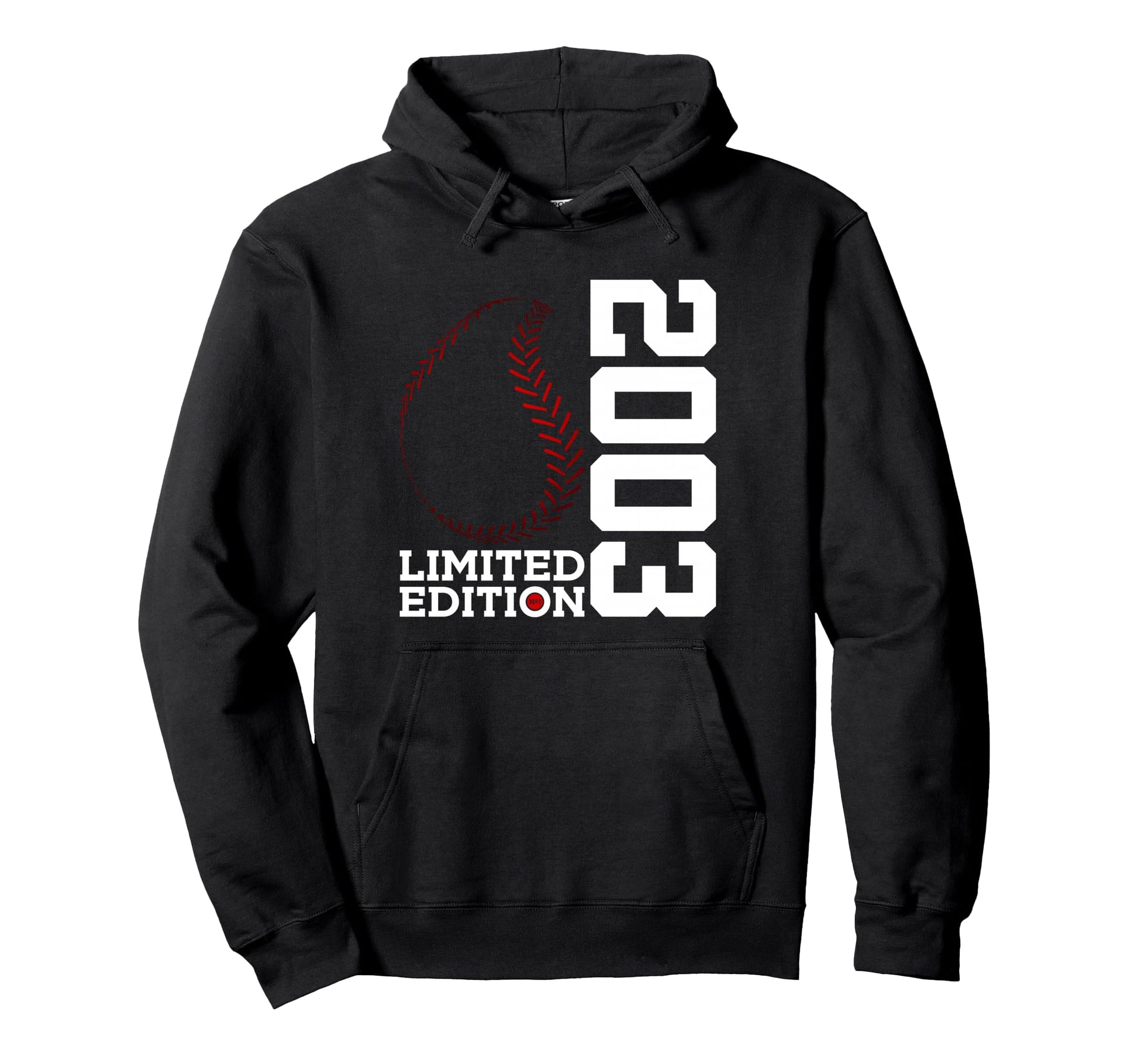 23Rd Birthday Baseball 2003 Hoodie - Minimalist Print for Adults - T-Shirt, Sweatshirt, Hoodie