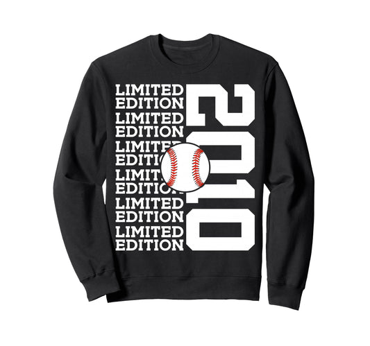2010 Baseball 16Th Birthday Sweatshirt - Custom Art Print Unisex - T-Shirt, Sweatshirt, Hoodie