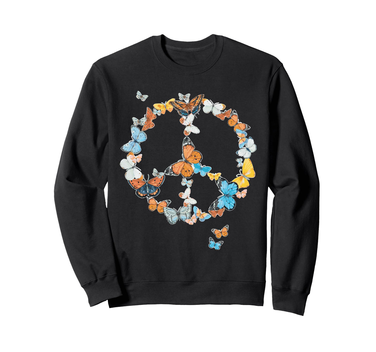 Butterflies Seventies Sixties Sweatshirt - Minimalist Print Men Women - T-Shirt, Sweatshirt, Hoodie