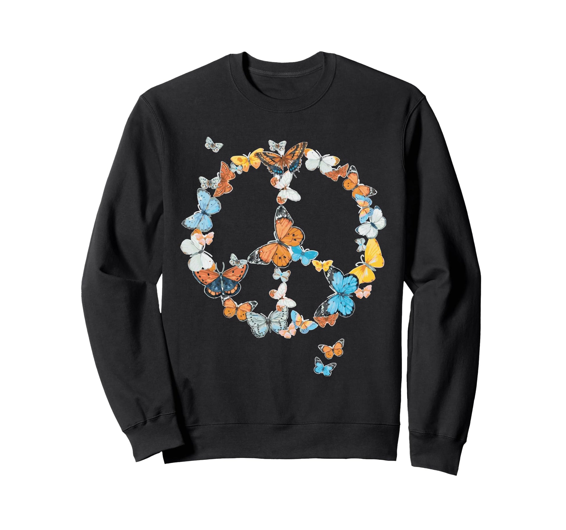 Butterflies Seventies Sixties Sweatshirt - Minimalist Print Men Women - T-Shirt, Sweatshirt, Hoodie