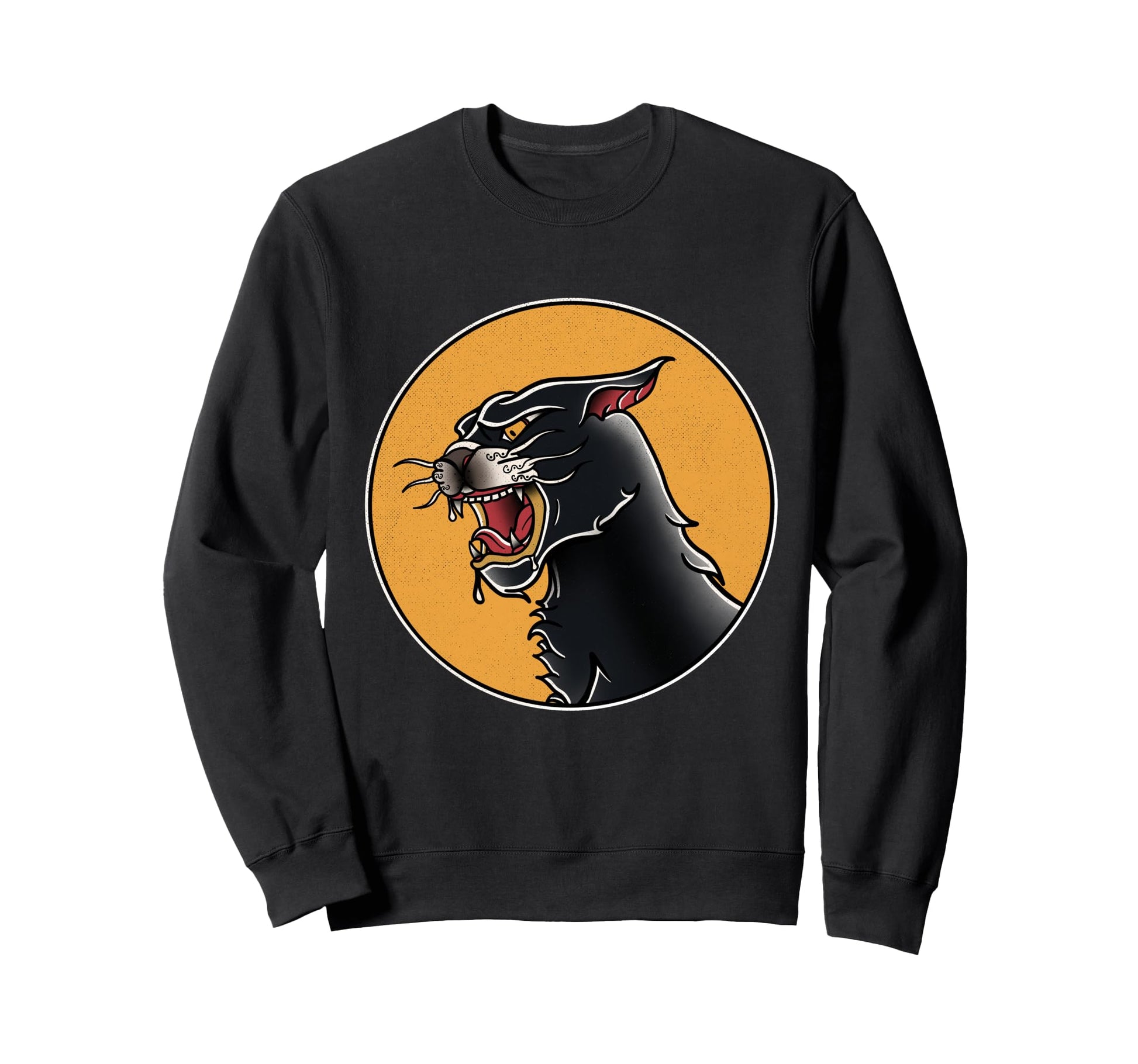 American Traditional Panther Tattoo Sweatshirt - Streetwear Style Unisex - T-Shirt, Sweatshirt, Hoodie