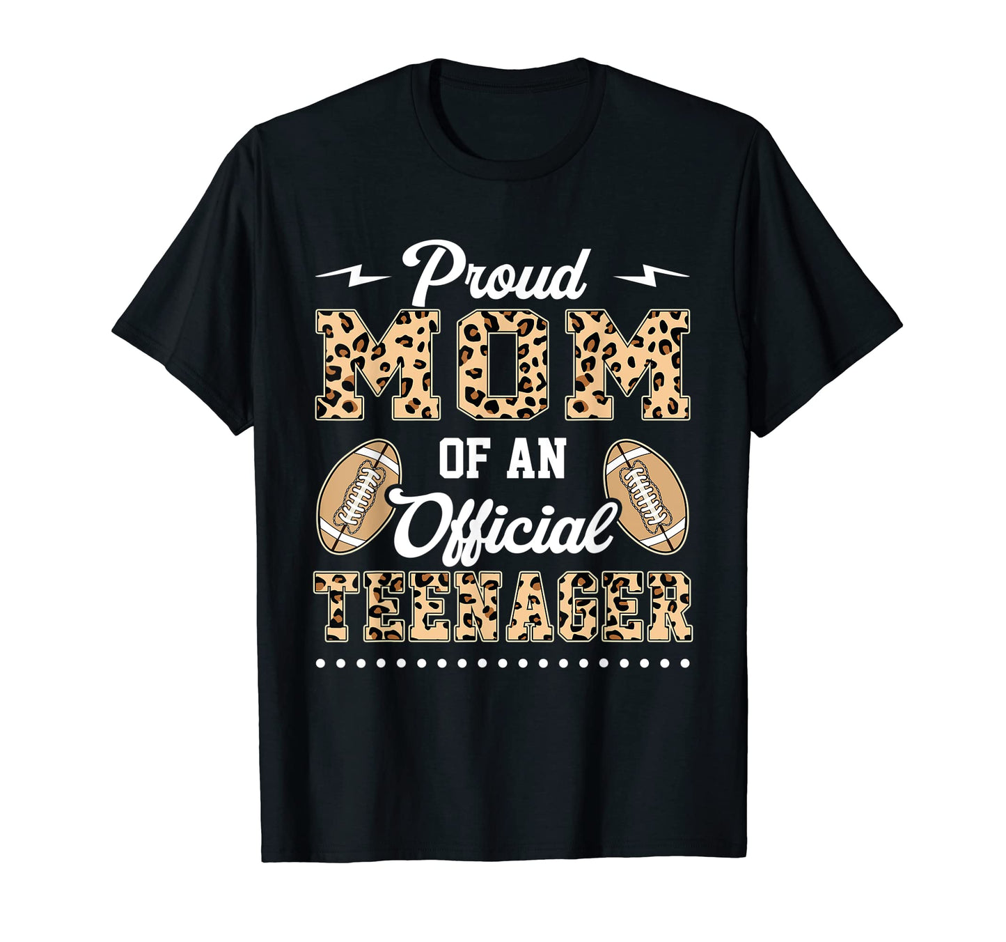 Baseball Proud Mom Teenager 13 Years Old T-Shirt - Novelty Apparel Unisex - T-Shirt, Sweatshirt, Hoodie