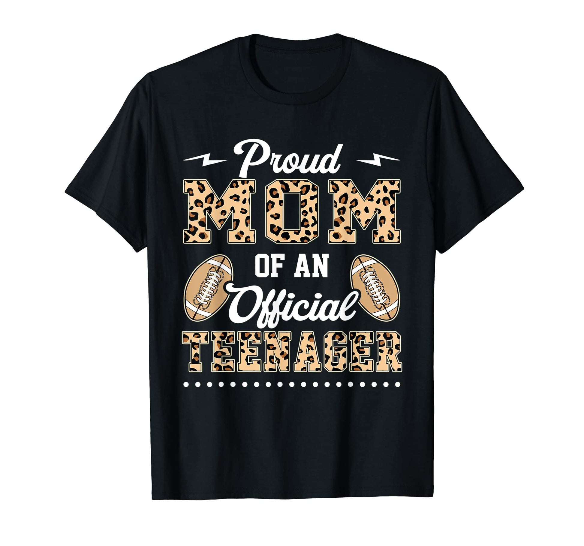 Baseball Proud Mom Teenager 13 Years Old T-Shirt - Novelty Apparel Unisex - T-Shirt, Sweatshirt, Hoodie