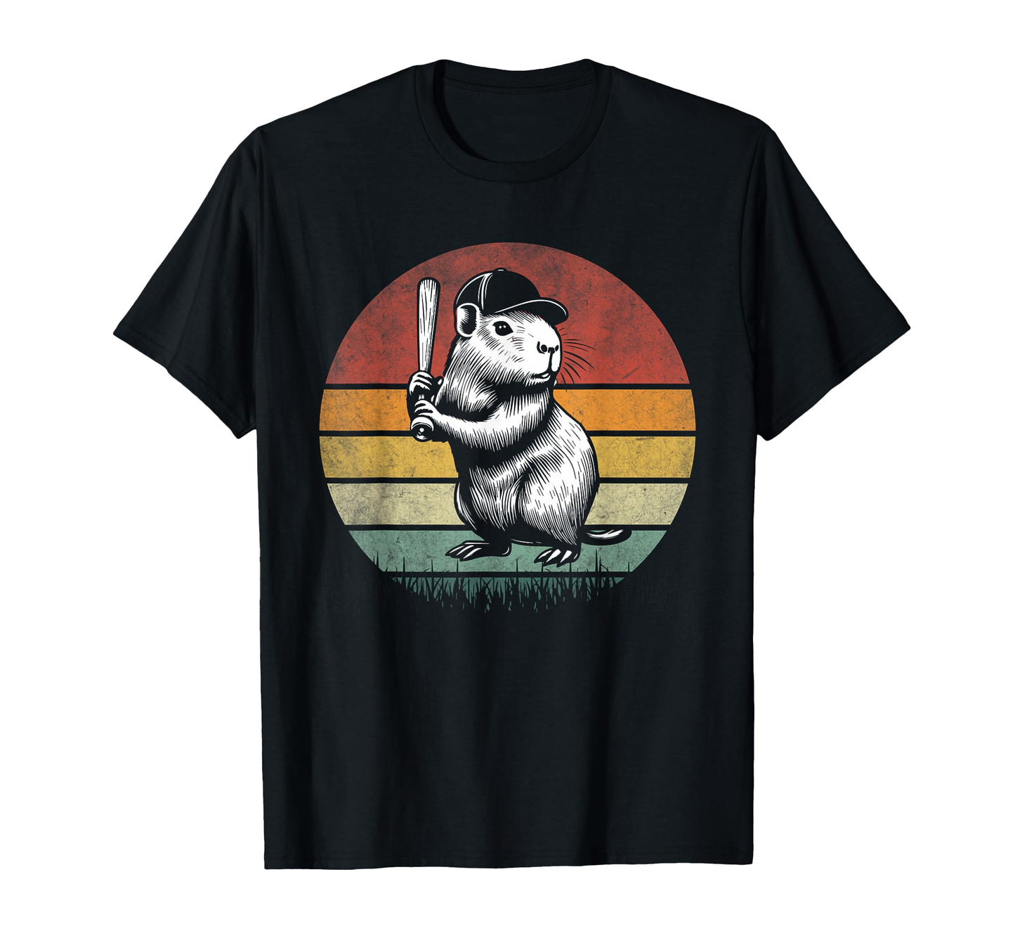 Capybara Baseball Player Capybara T-Shirt - Custom Art Print Men Women - T-Shirt, Sweatshirt, Hoodie