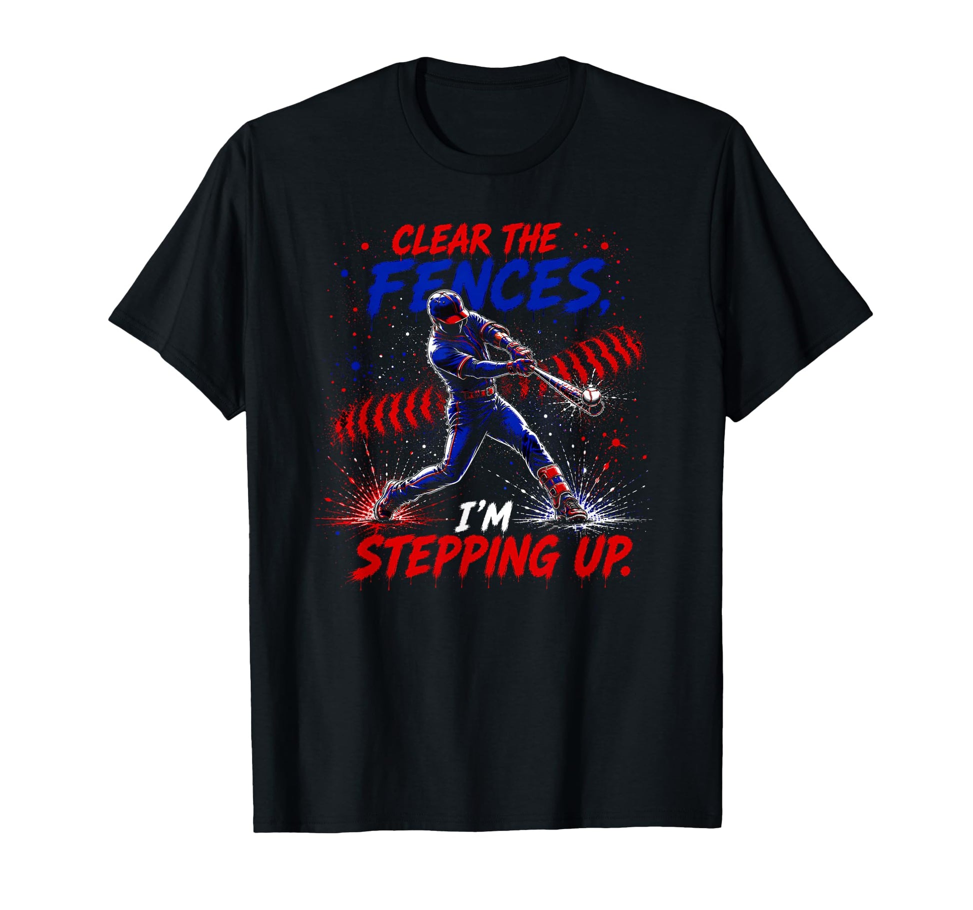 Baseball Batter Homerun Paint Splatter T-Shirt - Streetwear Style Unisex - T-Shirt, Sweatshirt, Hoodie