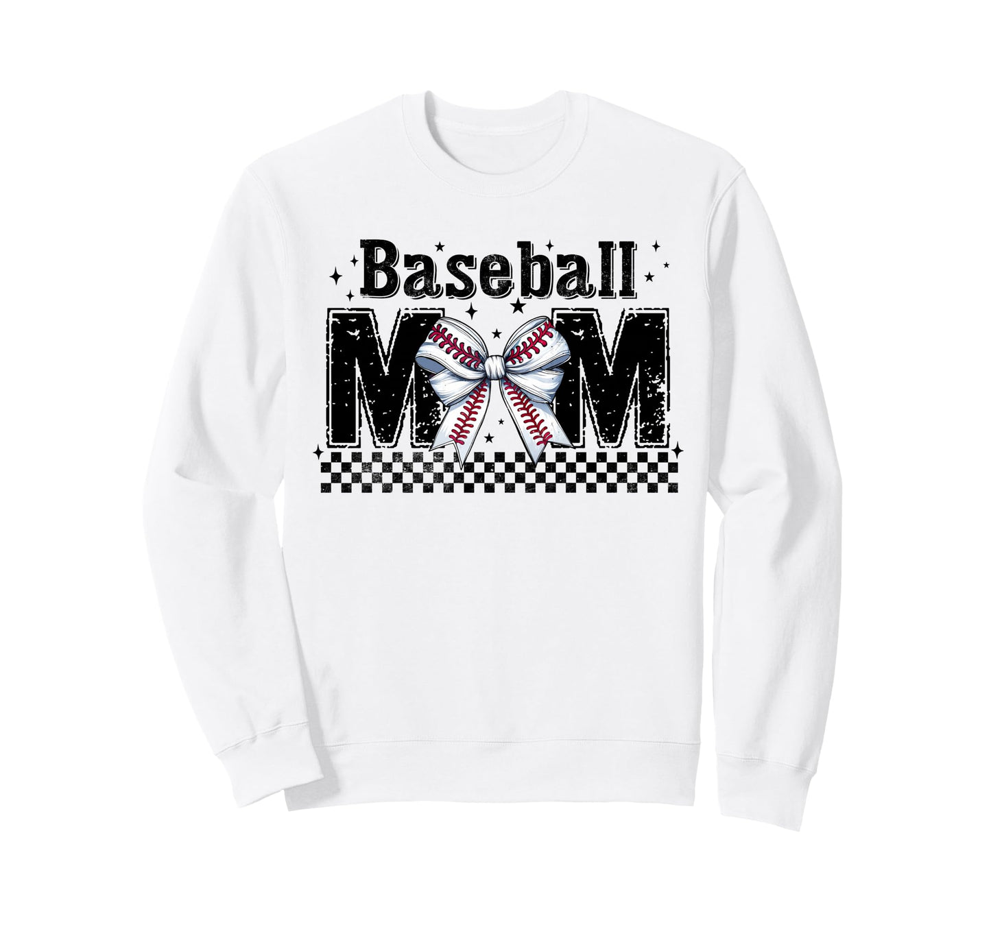Baseball Mom Coquette Bow Mama Sweatshirt - Novelty Apparel Men Women - T-Shirt, Sweatshirt, Hoodie