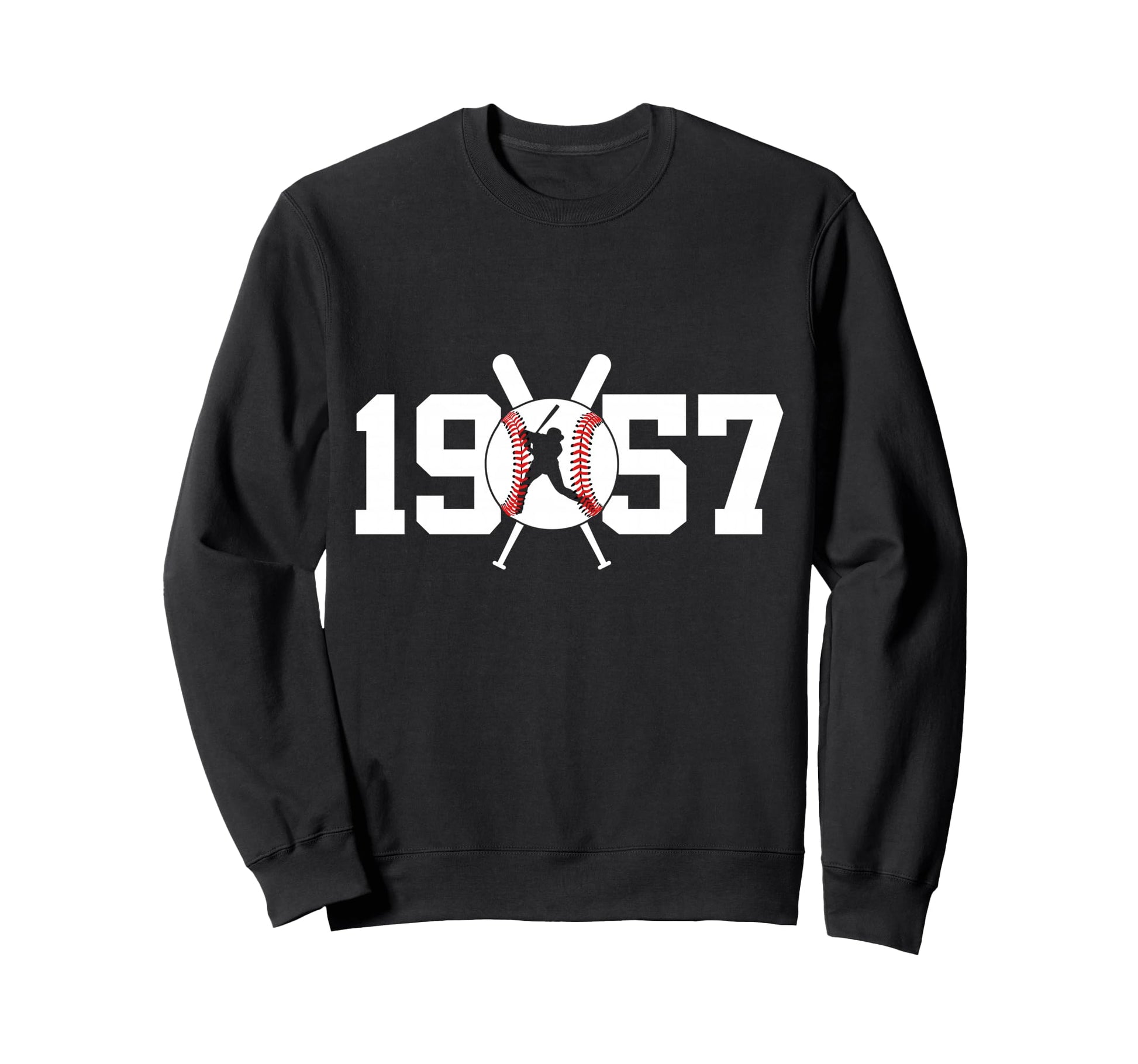 1957 Baseball 69Th Birthday Sweatshirt - Graphic Print Men Women - T-Shirt, Sweatshirt, Hoodie