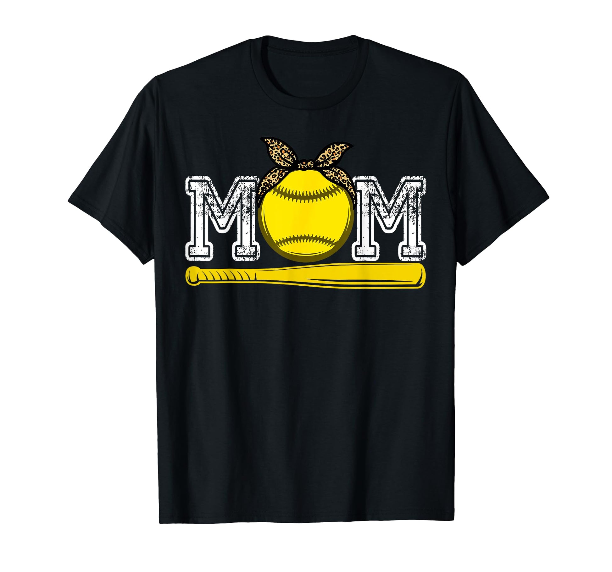 Baseball Mom Leopard Happy Mothers T-Shirt - Aesthetic Graphic for Adults - T-Shirt, Sweatshirt, Hoodie