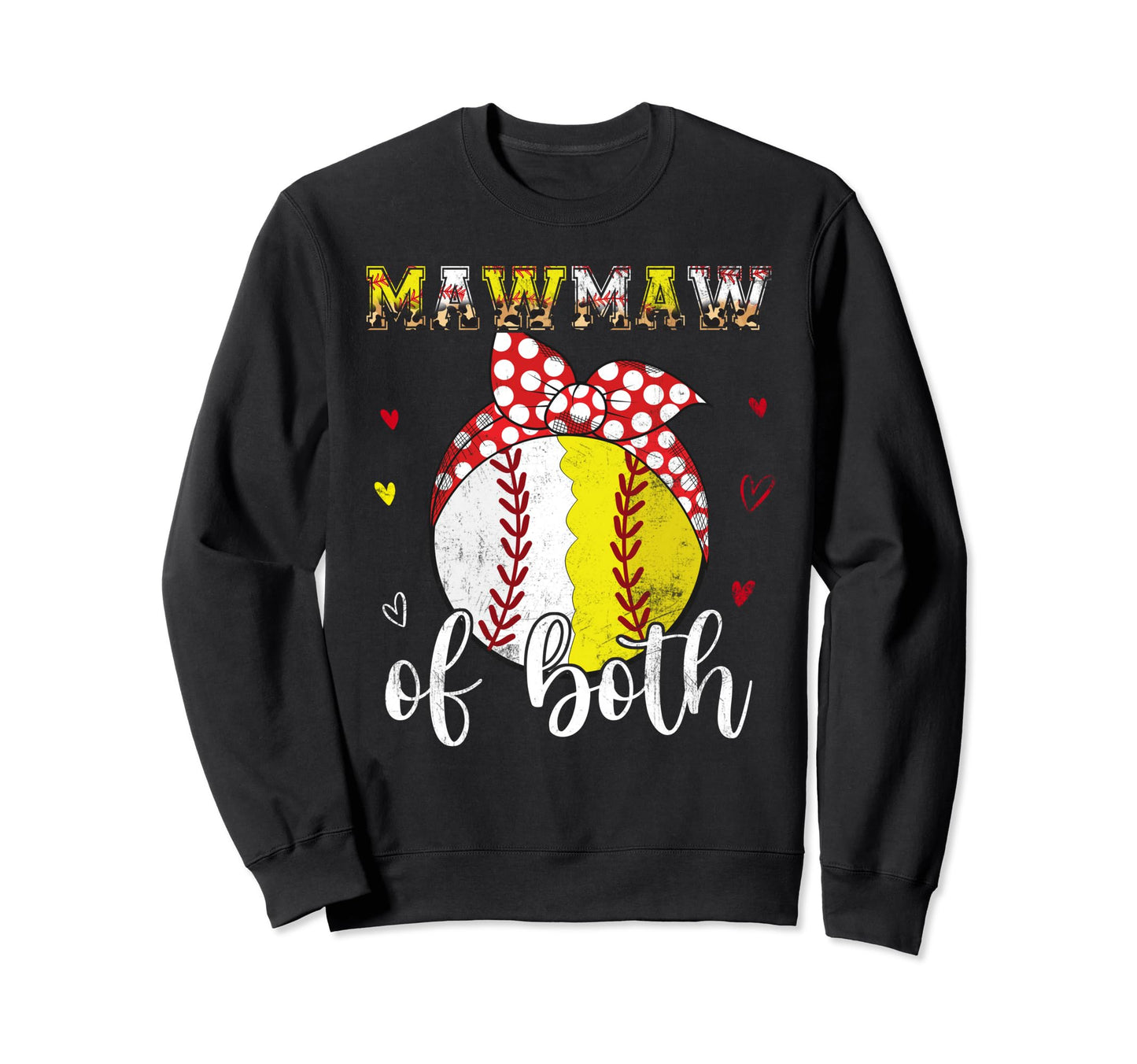 Mawmaw Both Baseball Softball Sweatshirt - Minimalist Print Men Women - T-Shirt, Sweatshirt, Hoodie