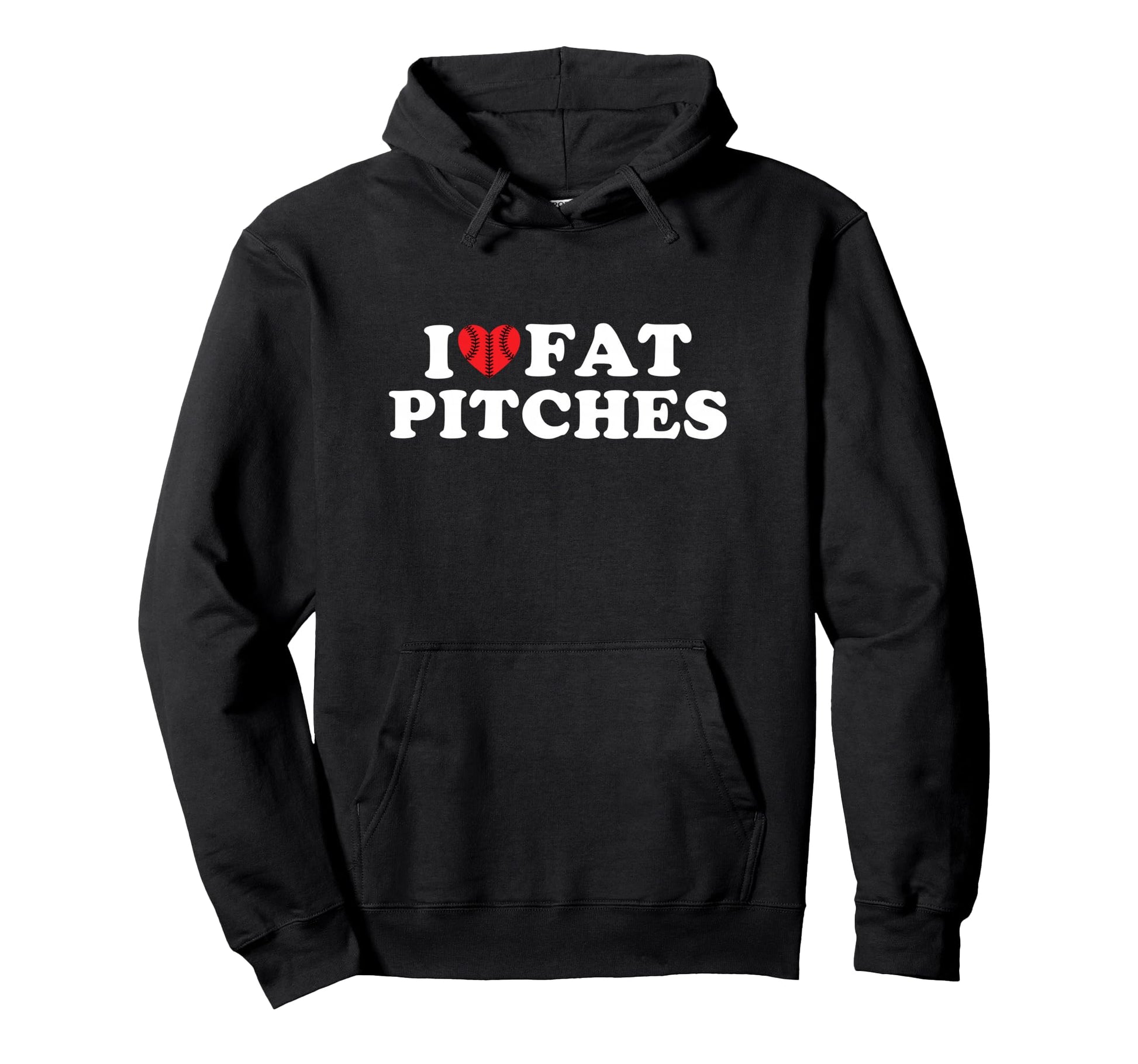 I Love Fat Pitches Funny Baseball Hitter Hoodie - Minimalist Print Unisex - T-Shirt, Sweatshirt, Hoodie