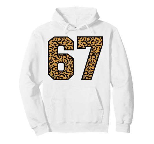 67 Number Leopard Sixty Seven Team Hoodie - Unique Graphic for Adults - T-Shirt, Sweatshirt, Hoodie