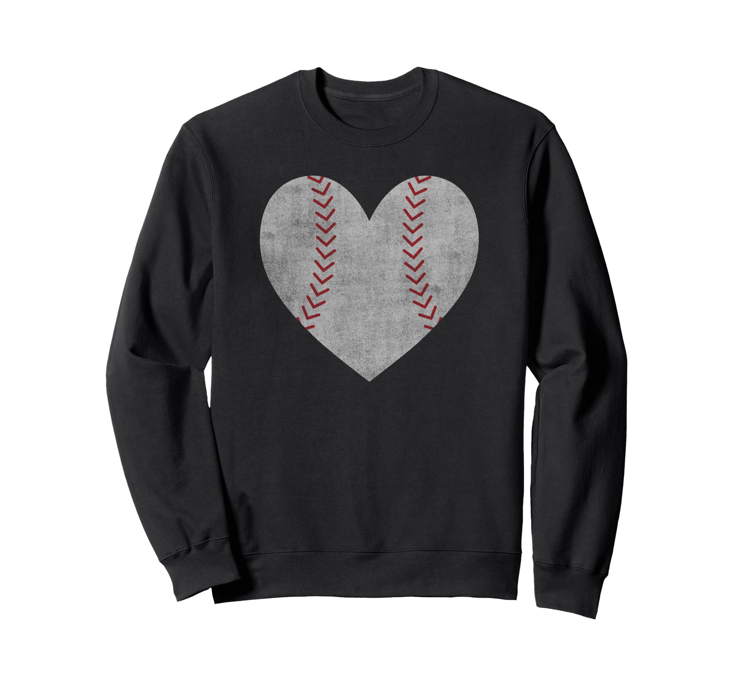 Baseball Love Heart Sweatshirt - Novelty Apparel Men Women - T-Shirt, Sweatshirt, Hoodie