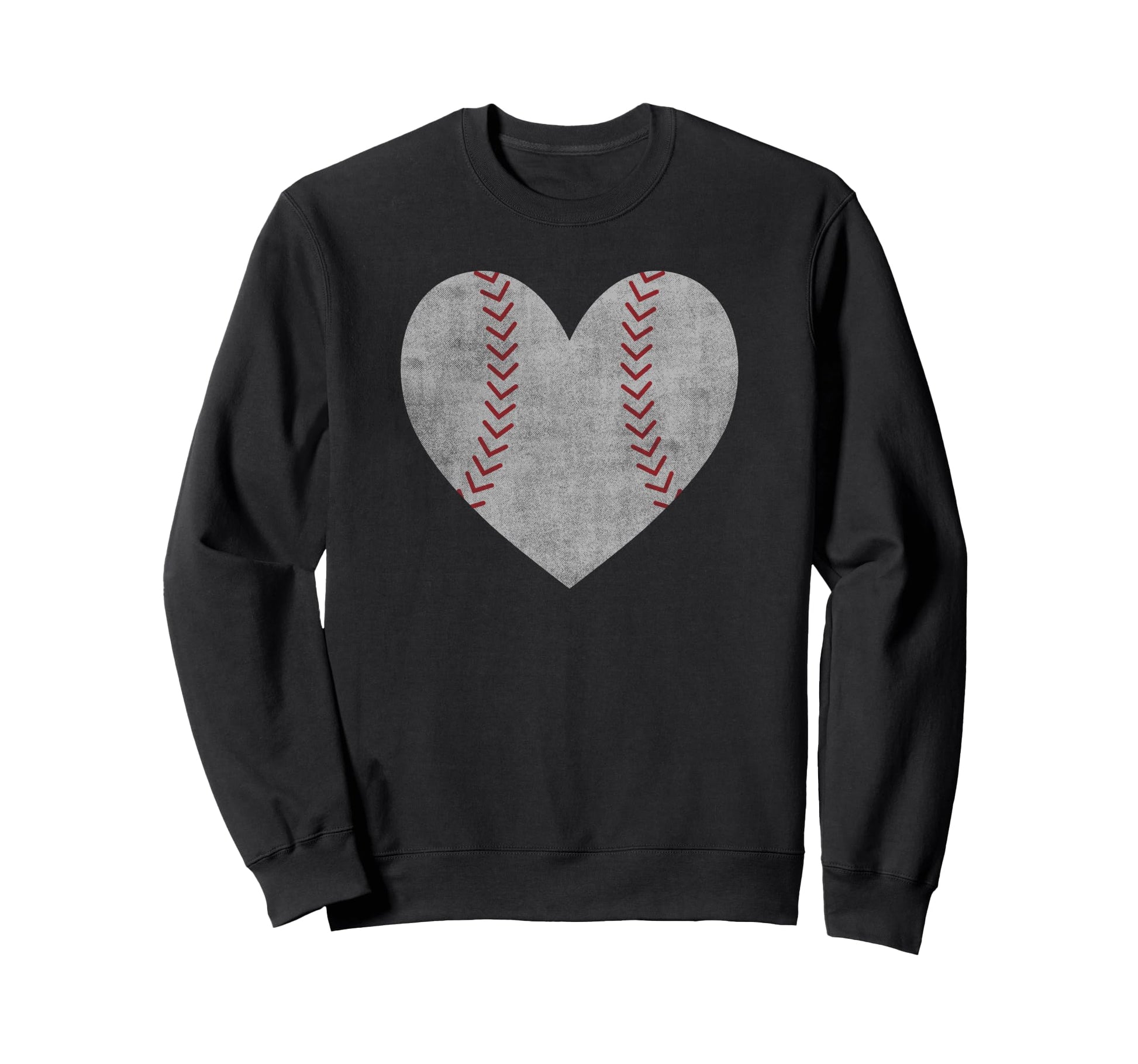 Baseball Love Heart Sweatshirt - Novelty Apparel Men Women - T-Shirt, Sweatshirt, Hoodie