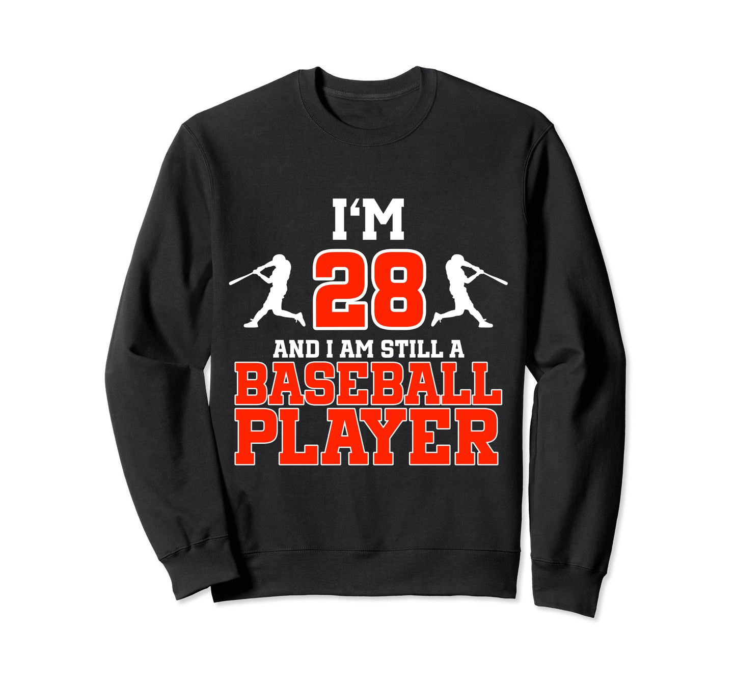 28Th Birthday Baseball 28 Years Sweatshirt - Custom Art Print for Adults - T-Shirt, Sweatshirt, Hoodie
