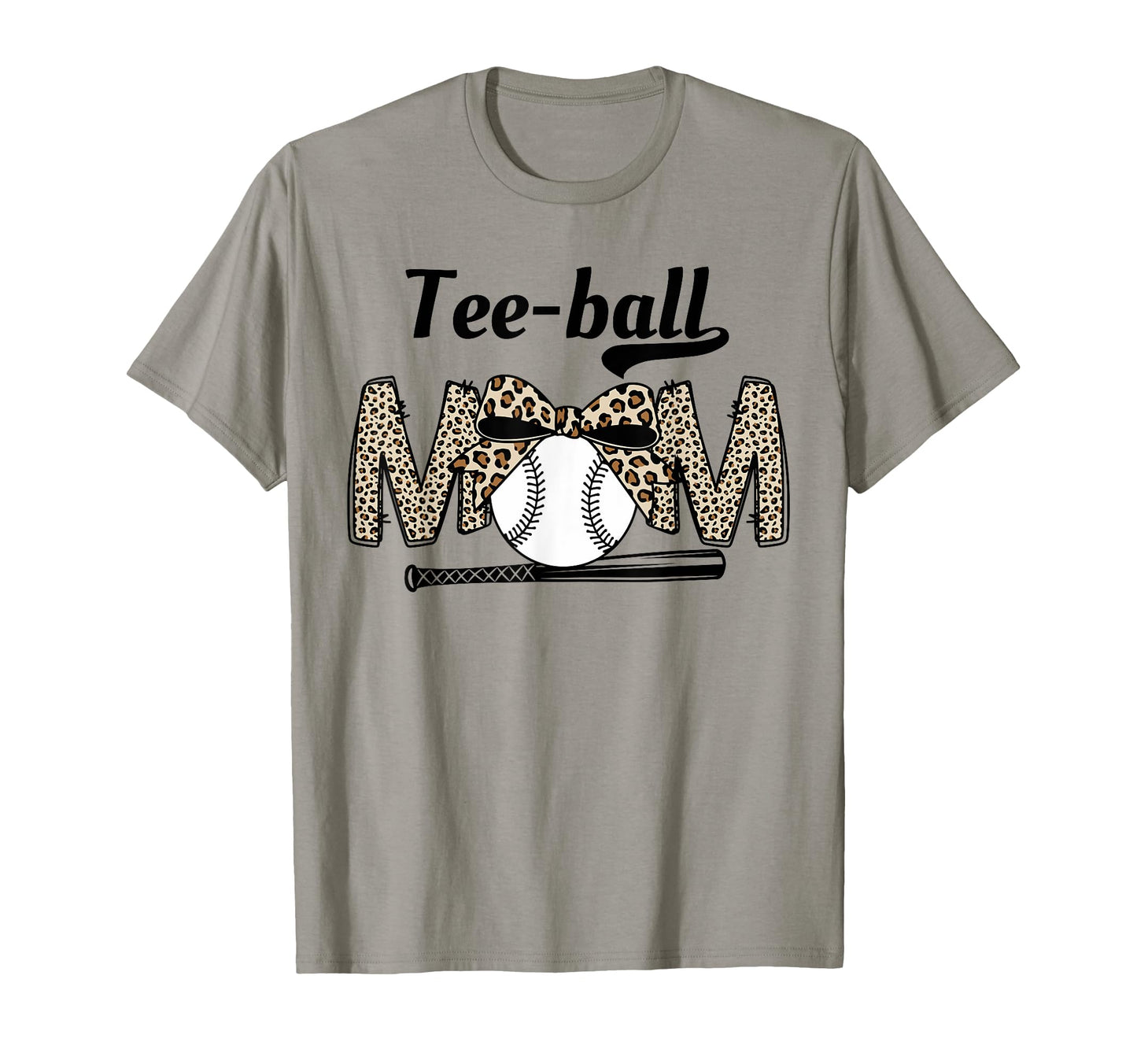 Teeball Mom Leopard Funny Teeball Mom T-Shirt - Graphic Print Men Women - T-Shirt, Sweatshirt, Hoodie