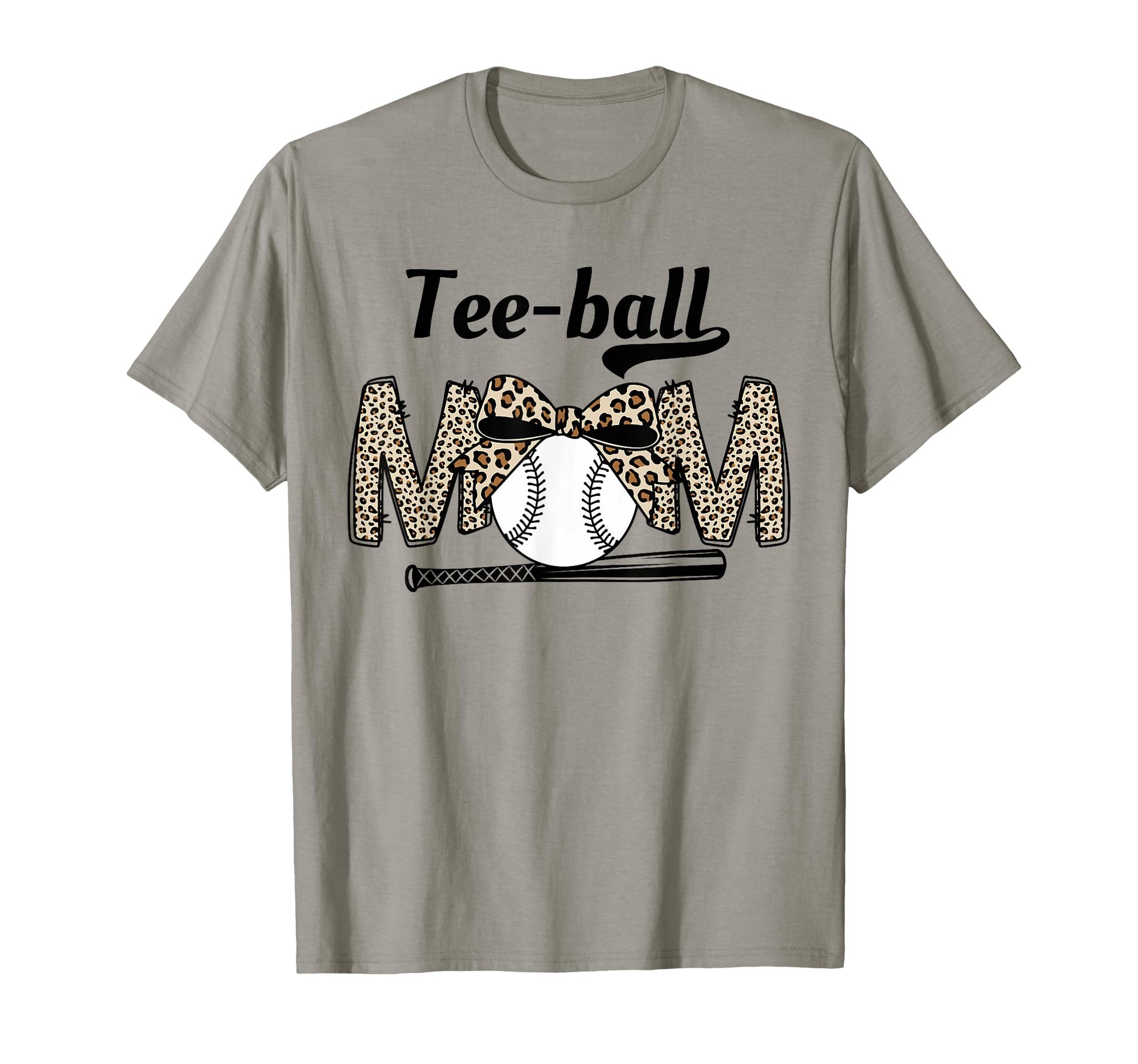 Teeball Mom Leopard Funny Teeball Mom T-Shirt - Graphic Print Men Women - T-Shirt, Sweatshirt, Hoodie