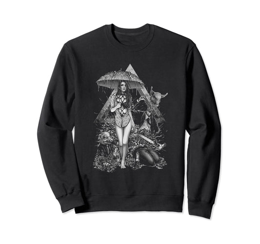Aesthetic Horror Alt Soft Grunge Y2K Sweatshirt - Minimalist Print Unisex - T-Shirt, Sweatshirt, Hoodie