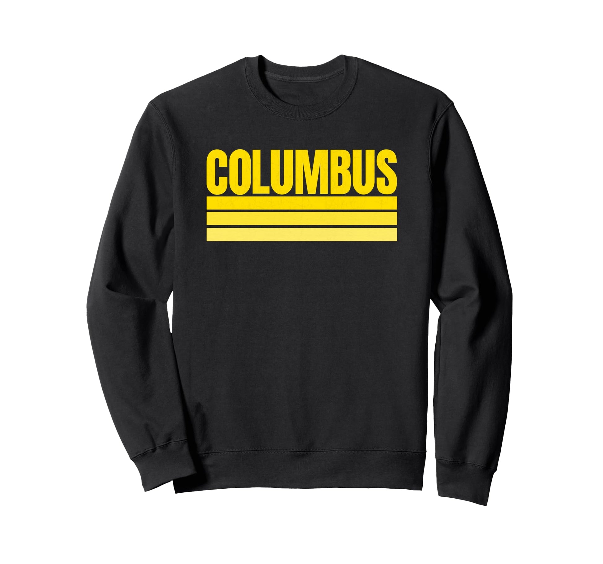 Yellow Columbus Yellow Stripes Sweatshirt - Minimalist Print for Adults - T-Shirt, Sweatshirt, Hoodie
