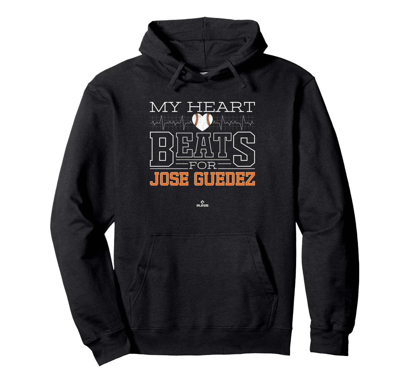 My Heart Beats Jose Guedez Prospect Hoodie - Minimalist Print for Adults - T-Shirt, Sweatshirt, Hoodie