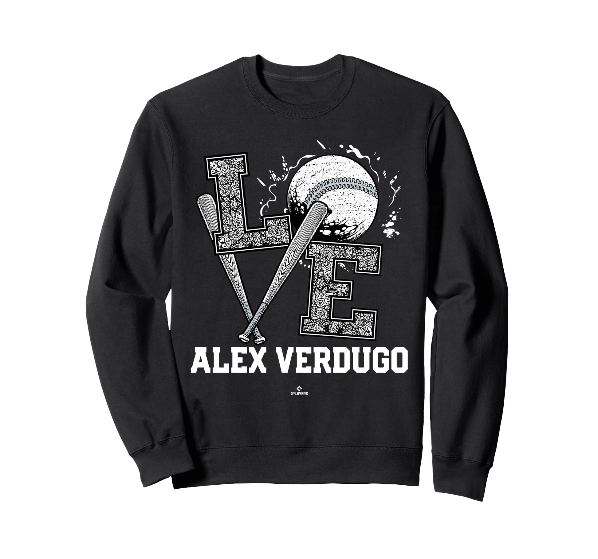 Distressed Baseball Love Alex Verdugo Sweatshirt - Novelty Apparel Unisex - T-Shirt, Sweatshirt, Hoodie
