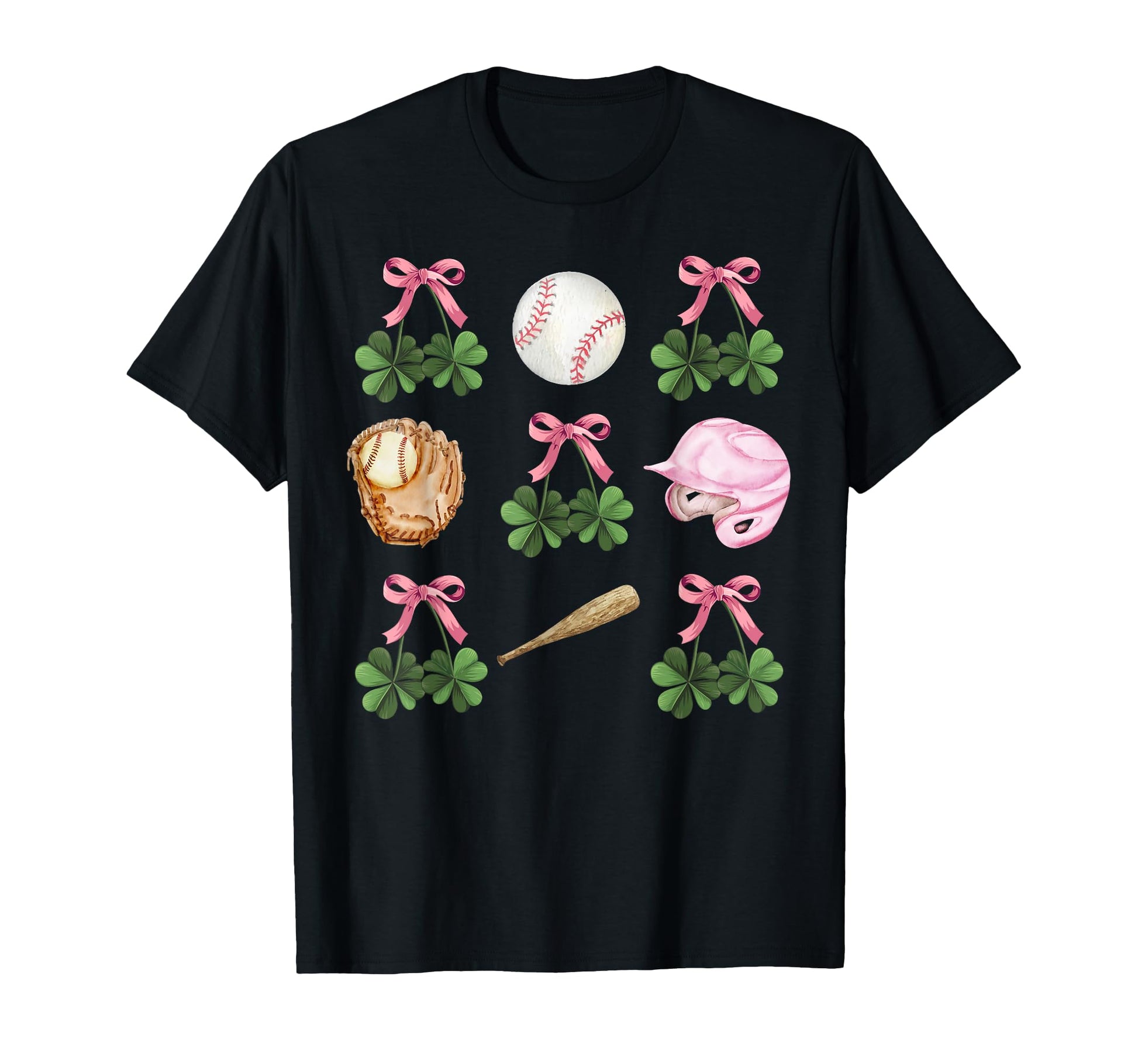 Coquette Baseball And Shamrock St T-Shirt - Fun Novelty Design Unisex - T-Shirt, Sweatshirt, Hoodie