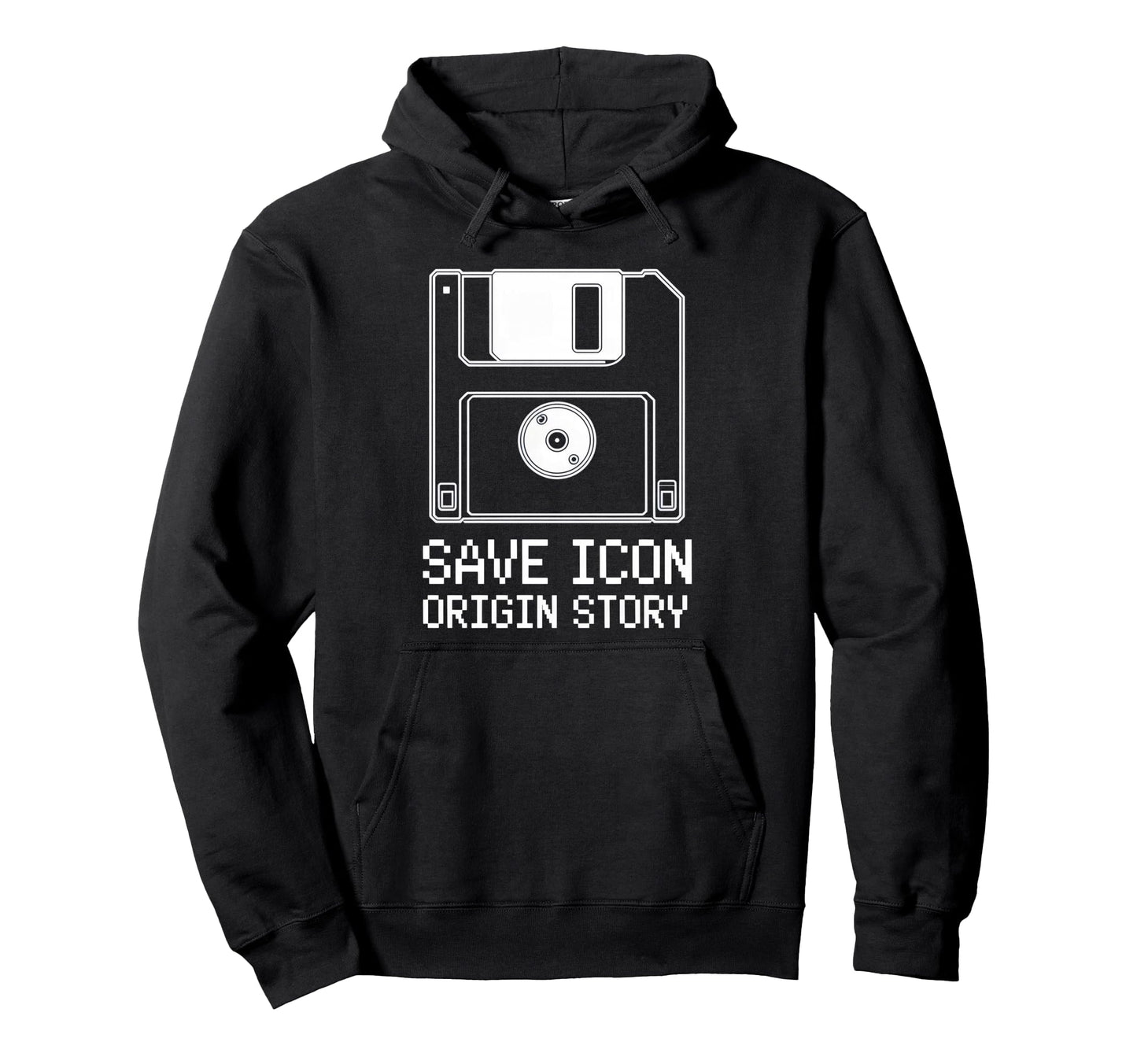 Save Icons Origin Story Floppy Disk Hoodie - Custom Art Print Men Women - T-Shirt, Sweatshirt, Hoodie