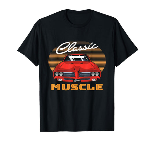 American Muscle Cars T-Shirt - Fun Novelty Design for Adults - T-Shirt, Sweatshirt, Hoodie