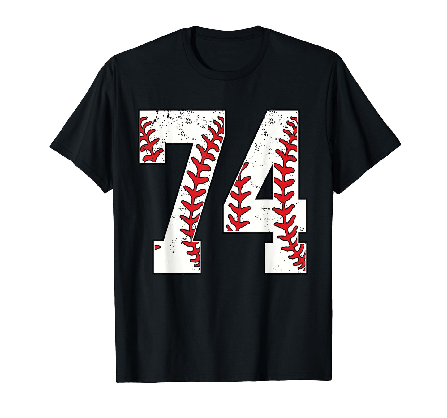 Number 74 Baseball 74 Jersey Number T-Shirt - Trendy Graphic Unisex - T-Shirt, Sweatshirt, Hoodie