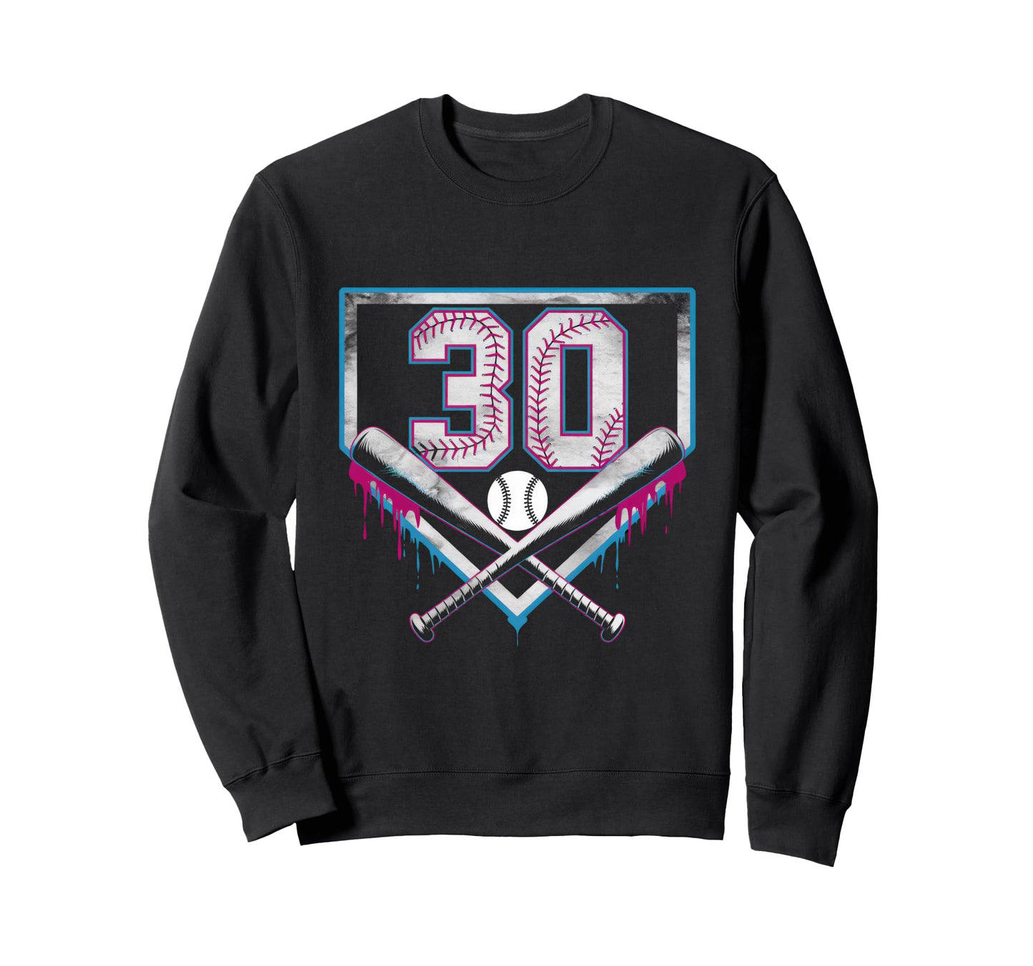 Sprinkle 30Th Birthday Baseball Sweatshirt - Trendy Graphic for Adults - T-Shirt, Sweatshirt, Hoodie