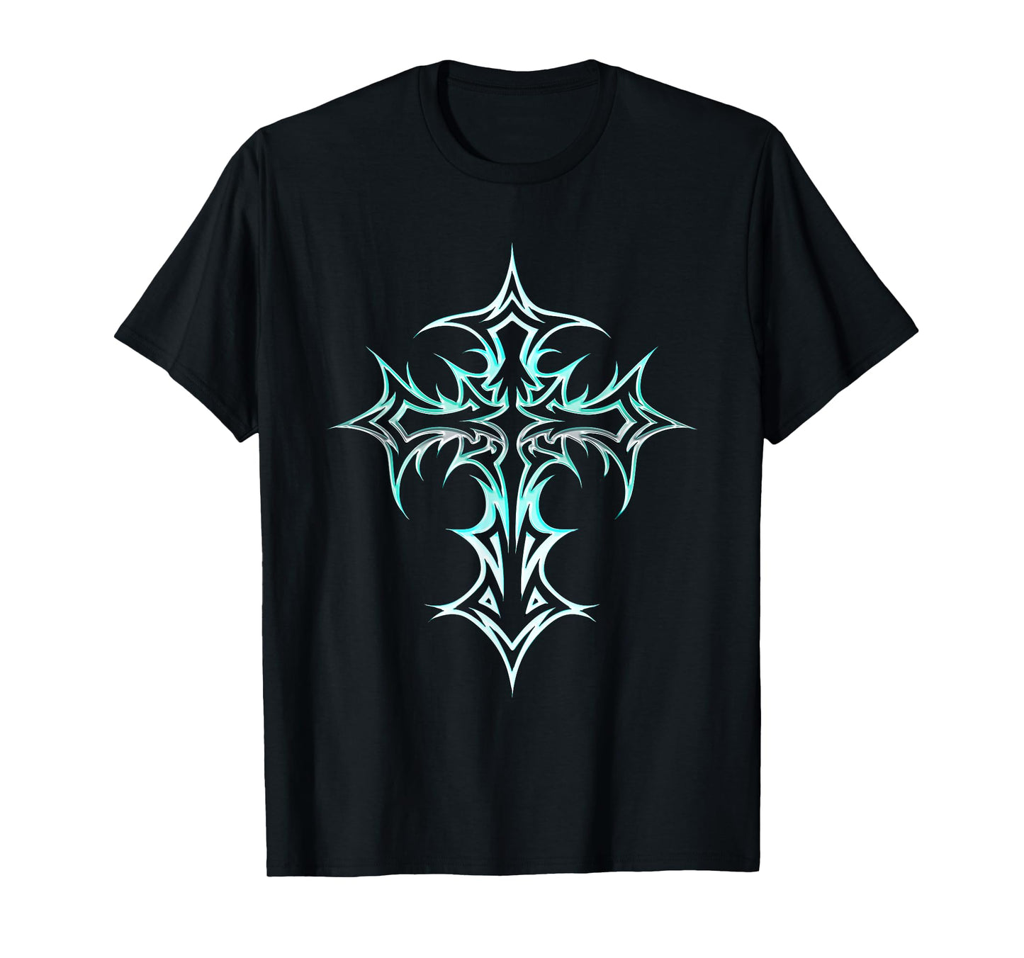 Gothic Cross Y2K Alt Aesthetic T-Shirt - Aesthetic Graphic Unisex - T-Shirt, Sweatshirt, Hoodie