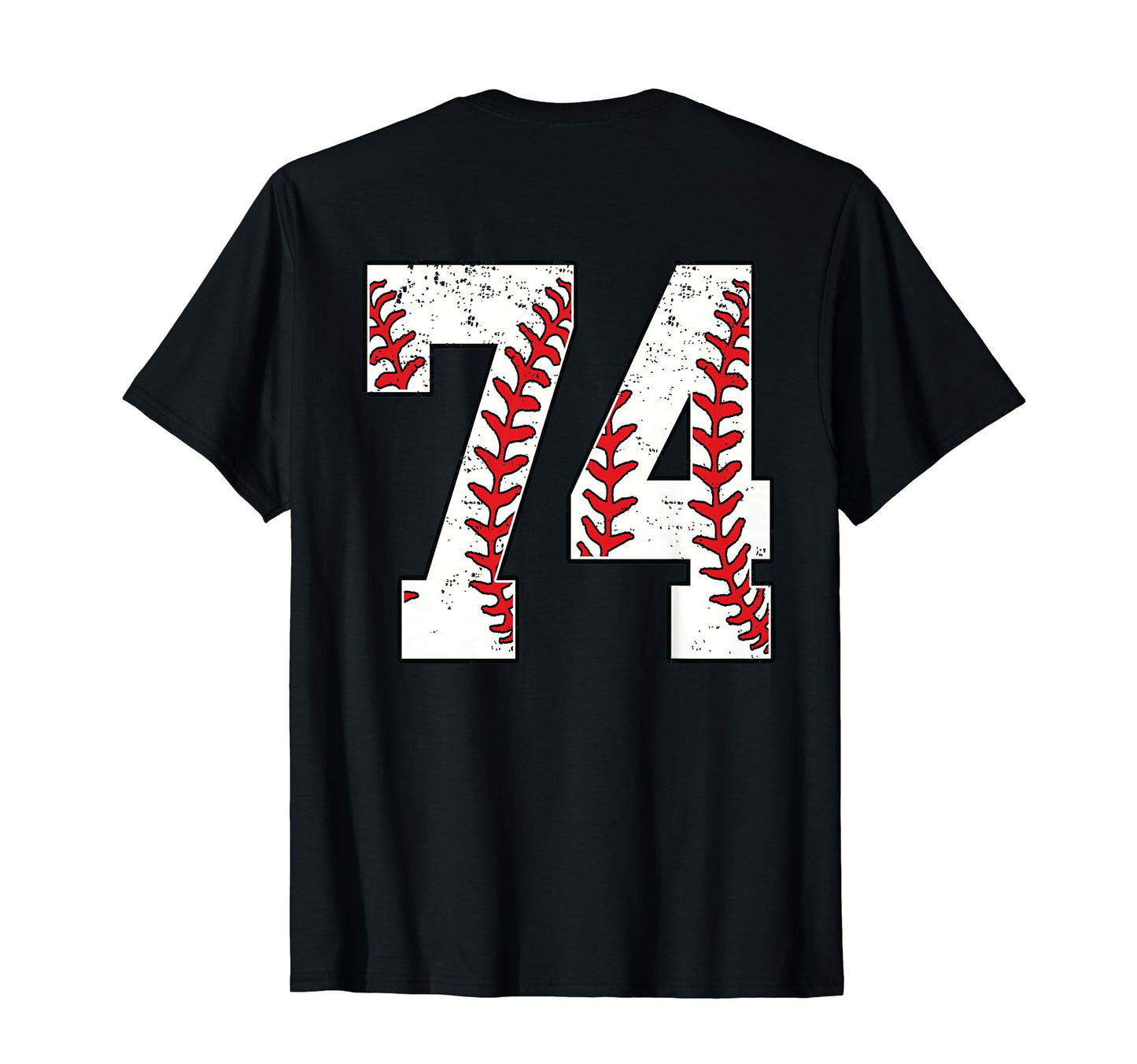 Number 74 Baseball Jersey Number 74 Back T-Shirt - Unique Graphic Men Women - T-Shirt, Sweatshirt, Hoodie