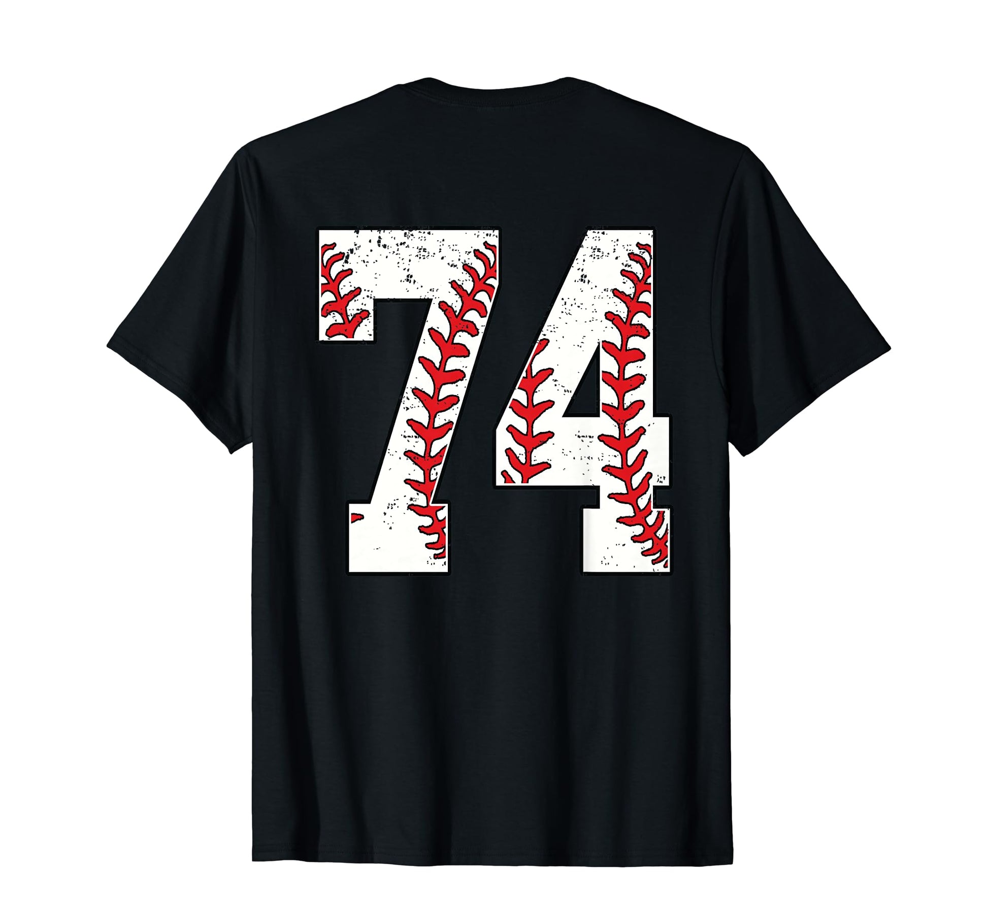 Number 74 Baseball Jersey Number 74 Back T-Shirt - Unique Graphic Men Women - T-Shirt, Sweatshirt, Hoodie