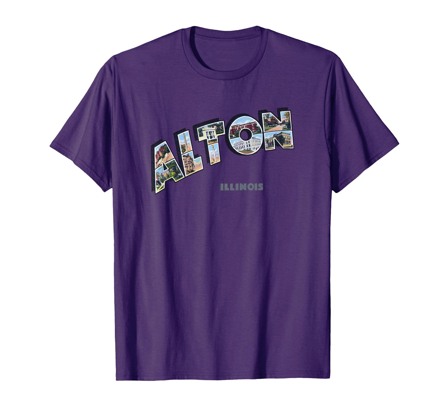 Alton Illinois Il Souvenir T-Shirt - Custom Art Print Men Women - T-Shirt, Sweatshirt, Hoodie