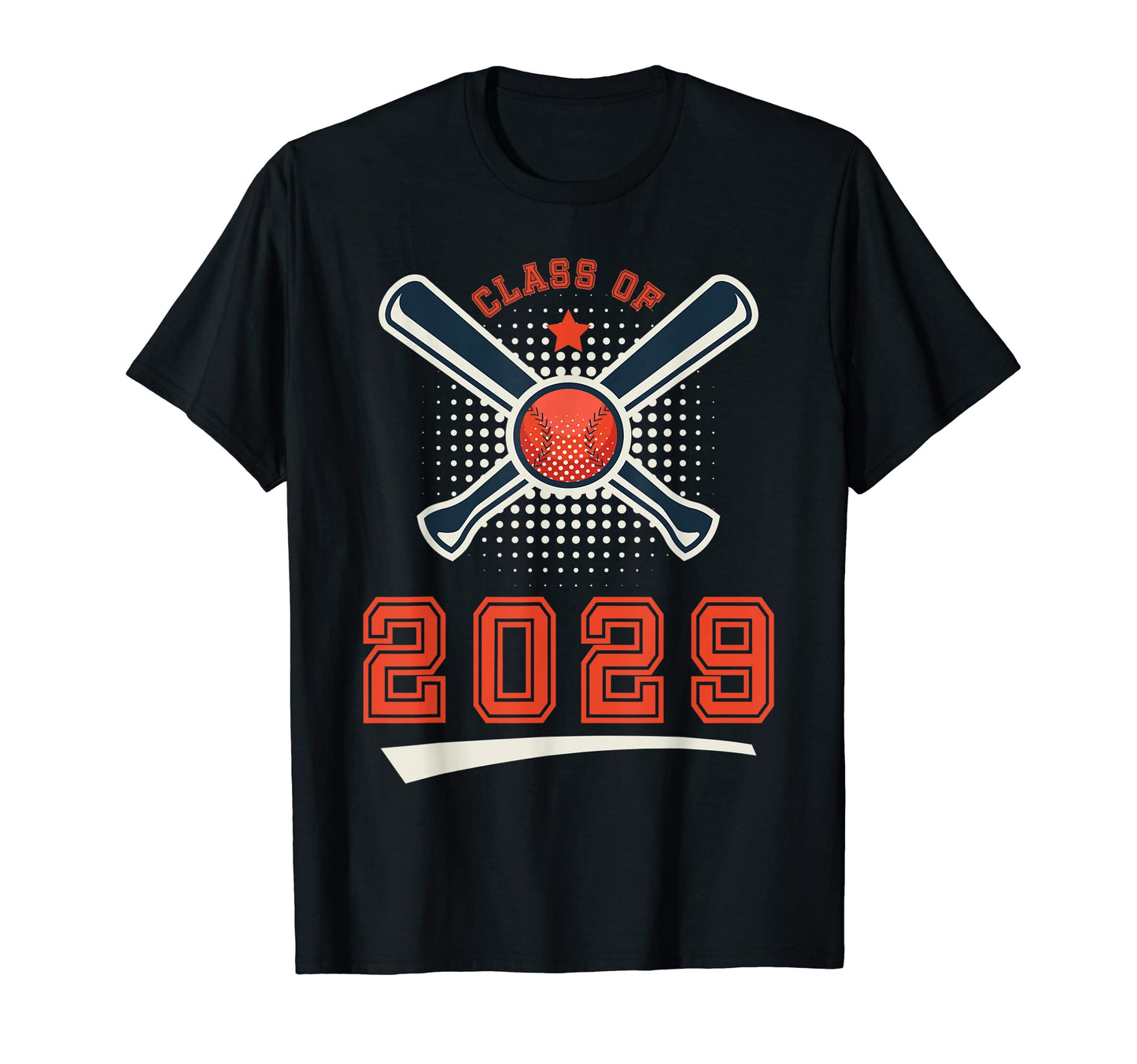 Class 2029 School Graduation Baseball T-Shirt - Graphic Print Men Women - T-Shirt, Sweatshirt, Hoodie