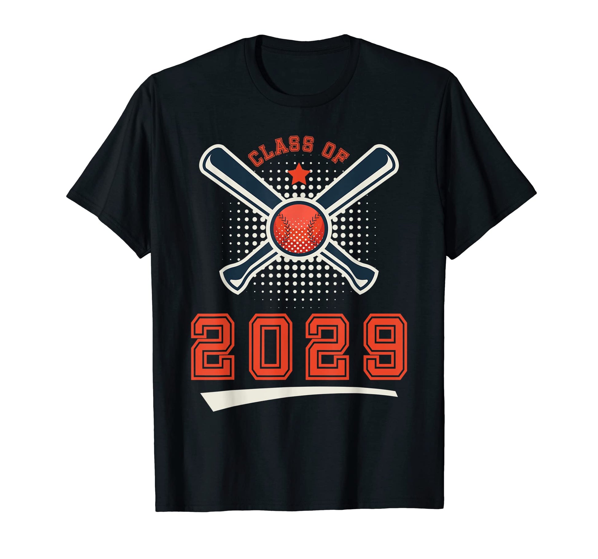 Class 2029 School Graduation Baseball T-Shirt - Graphic Print Men Women - T-Shirt, Sweatshirt, Hoodie