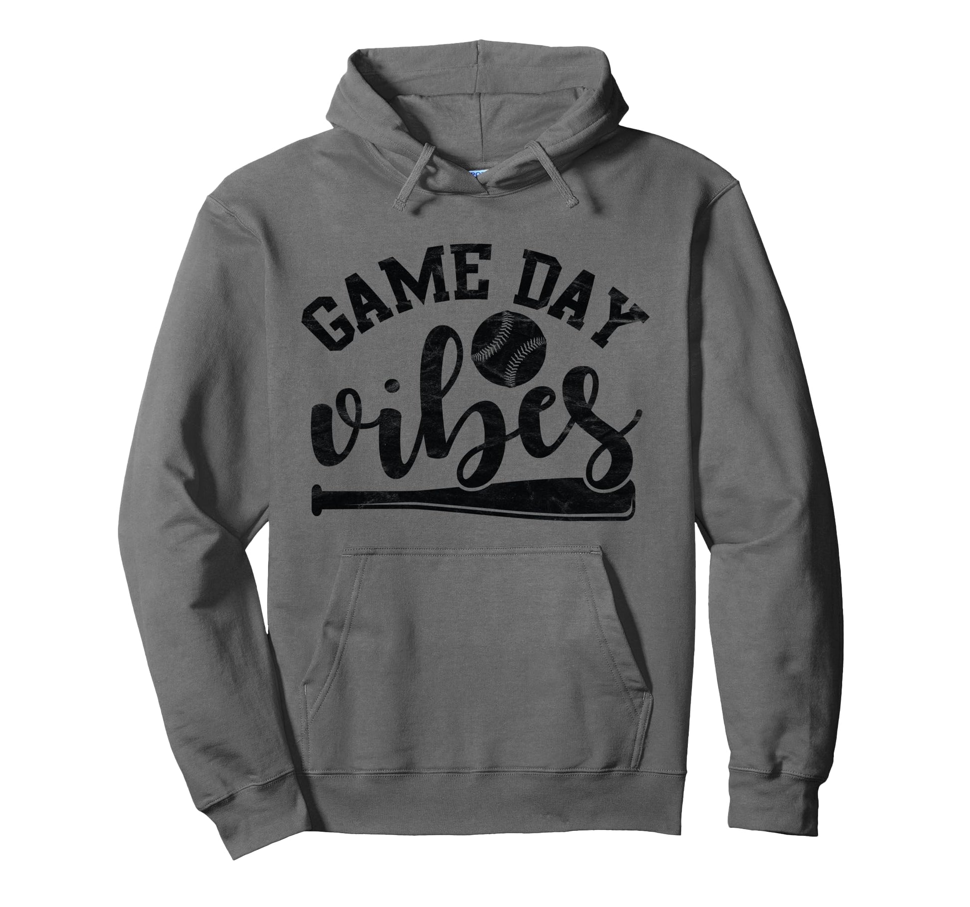 Game Day Vibes Sports Games Baseball Hoodie - Graphic Print for Adults - T-Shirt, Sweatshirt, Hoodie
