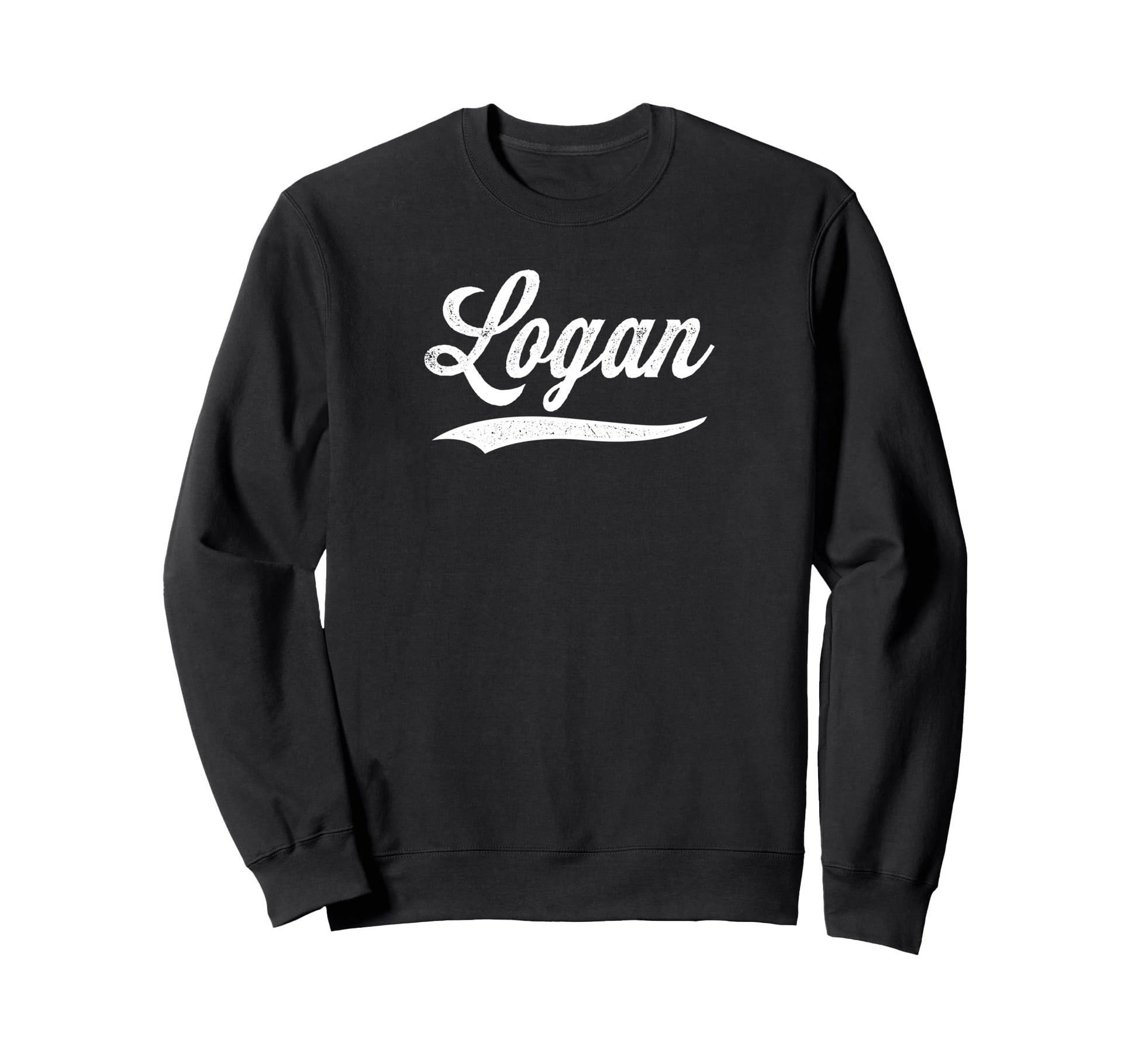 Distressed Script Drake Logan Sweatshirt - Unique Graphic for Adults - T-Shirt, Sweatshirt, Hoodie