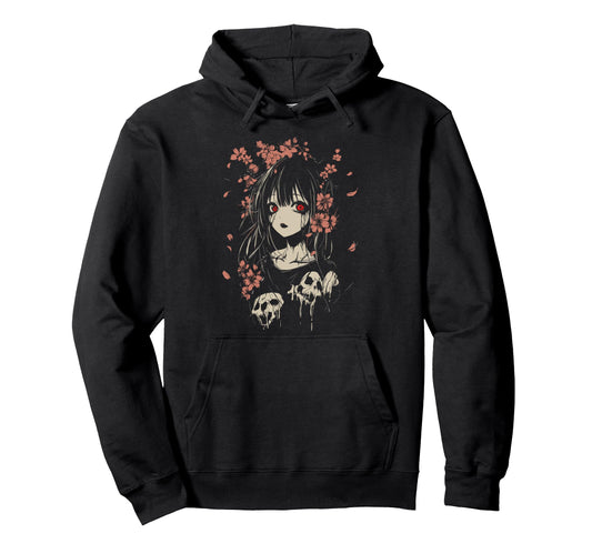 Anime Horror Aesthetic Soft Grunge Waifu Hoodie - Streetwear Style Unisex - T-Shirt, Sweatshirt, Hoodie