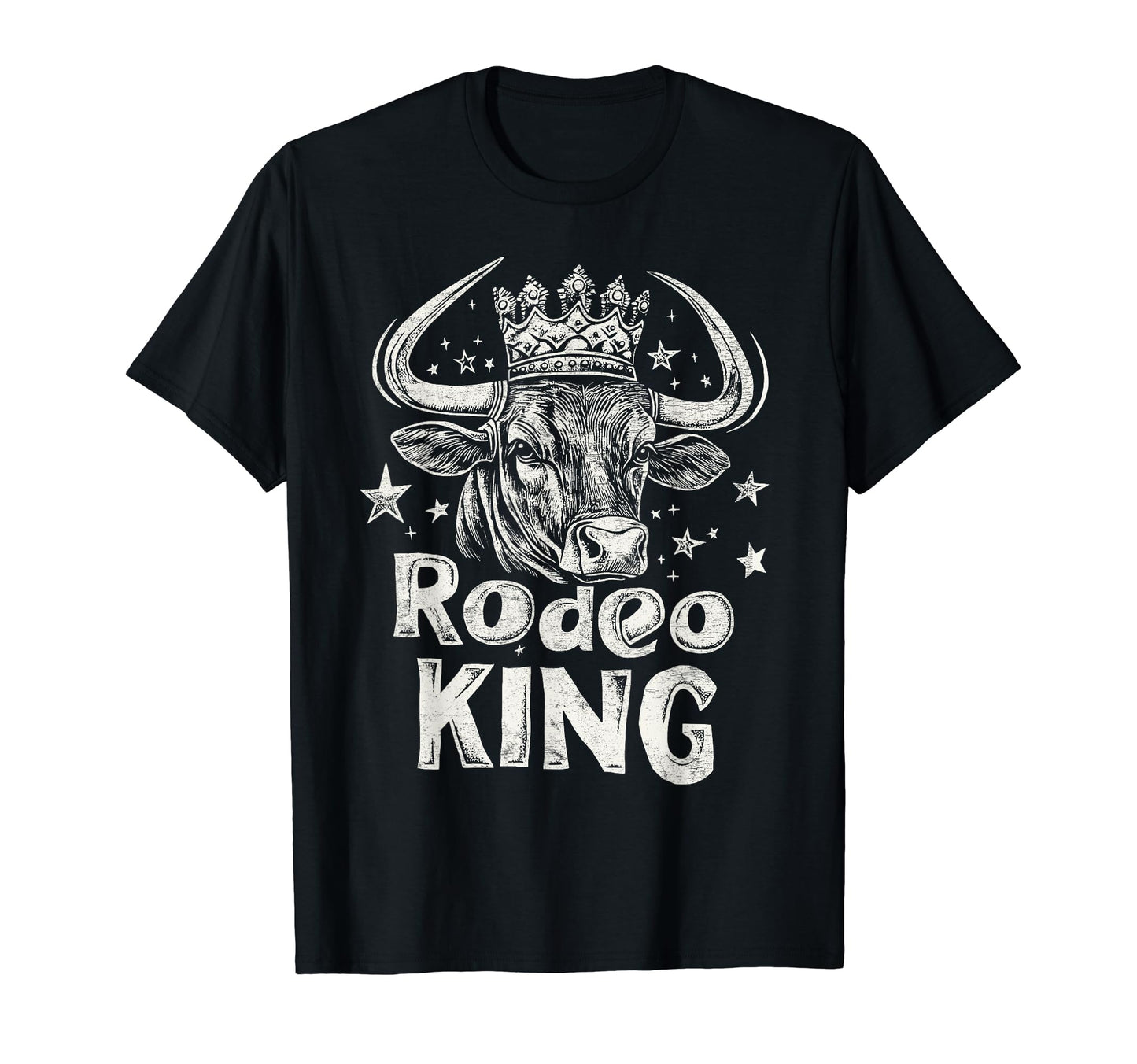 Rodeo King Wild West Mens Cowboy T-Shirt - Minimalist Print for Adults - T-Shirt, Sweatshirt, Hoodie