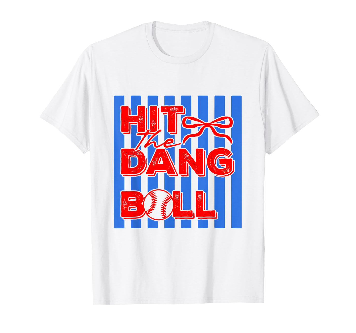 Hit Dang Ball Trending Baseball Player T-Shirt - Minimalist Print Unisex - T-Shirt, Sweatshirt, Hoodie