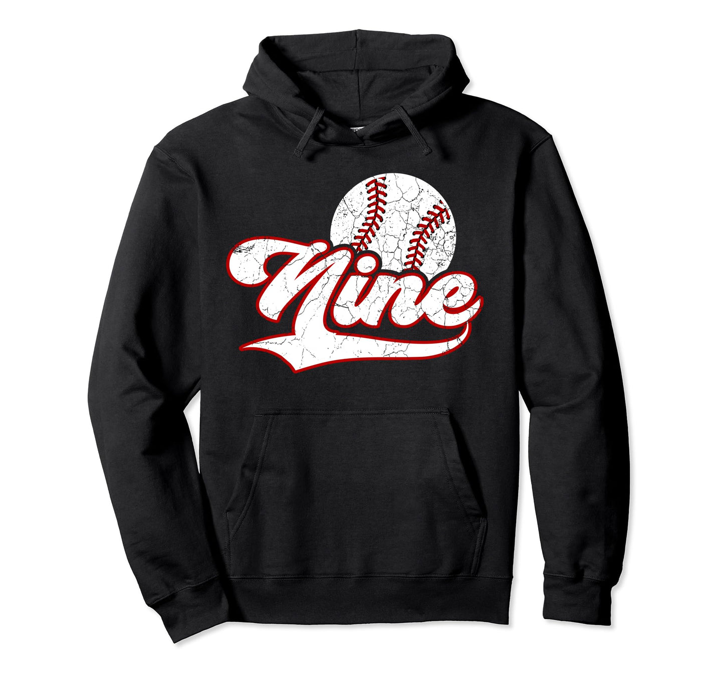9Th Birthday Party Baseball 9 Year Old Hoodie - Graphic Print for Adults - T-Shirt, Sweatshirt, Hoodie