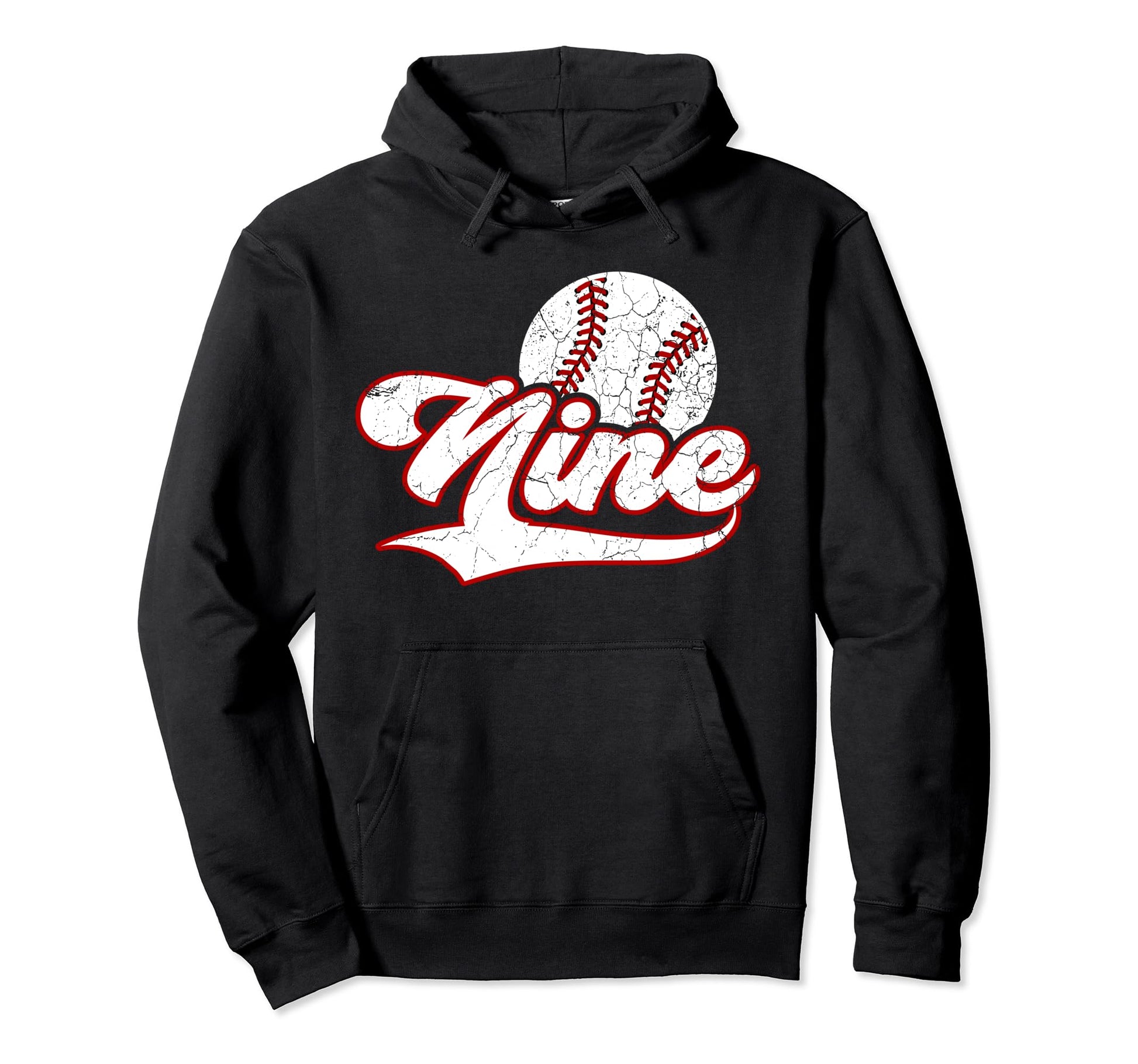9Th Birthday Party Baseball 9 Year Old Hoodie - Graphic Print for Adults - T-Shirt, Sweatshirt, Hoodie