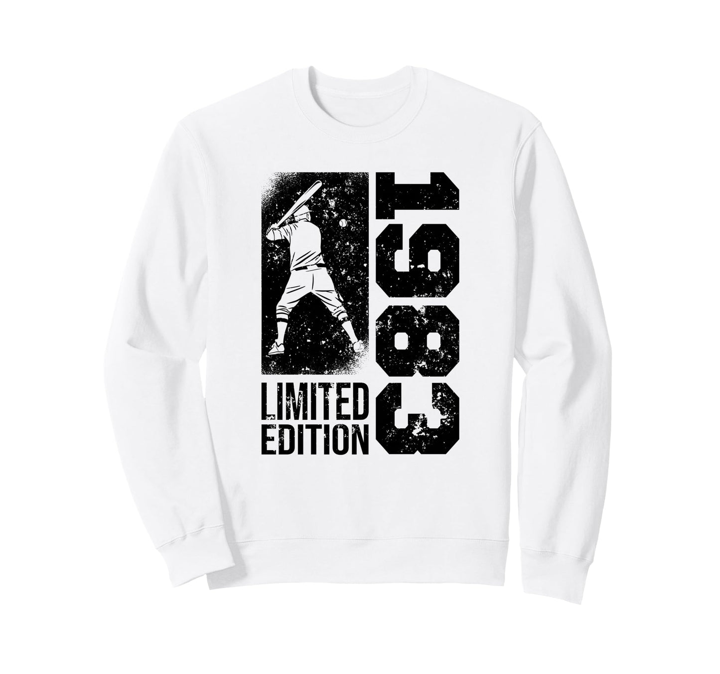 Baseball Player Born 1983 Birthday Sweatshirt - Unique Graphic for Adults - T-Shirt, Sweatshirt, Hoodie