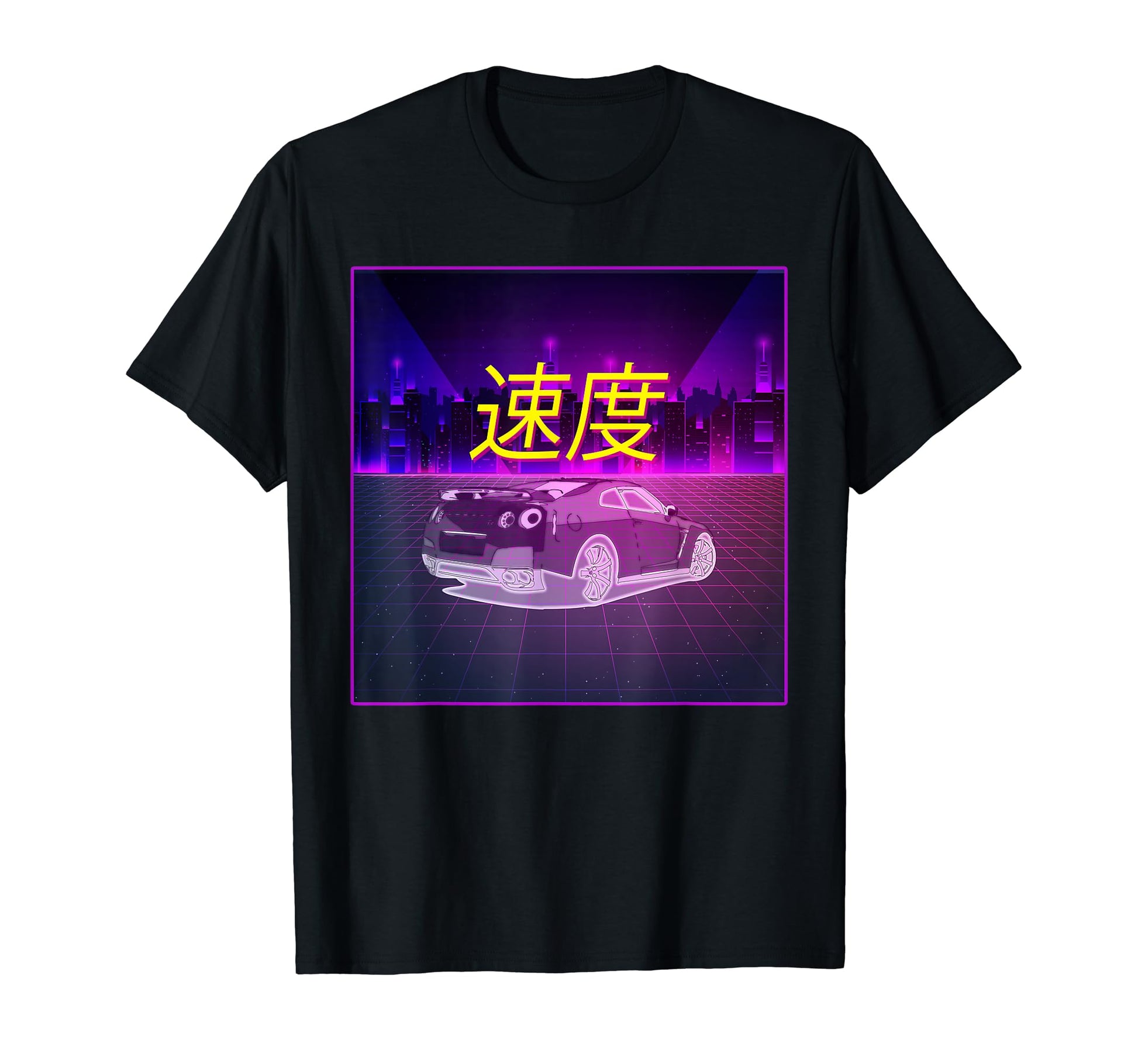 Jdm Outrun Japanese Synthwave Aesthetic T-Shirt - Trendy Graphic Unisex - T-Shirt, Sweatshirt, Hoodie