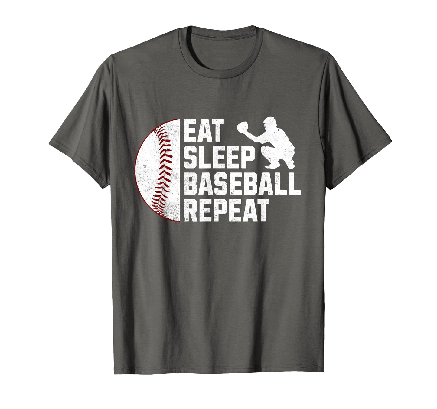 Eat Sleep Baseball Repeat T-Shirt - Unique Graphic Men Women - T-Shirt, Sweatshirt, Hoodie