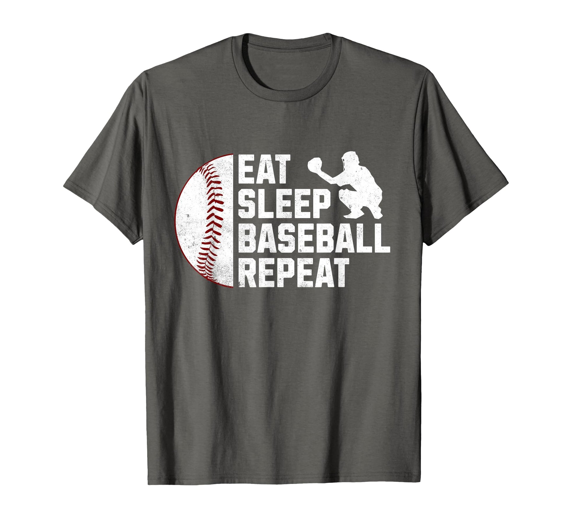 Eat Sleep Baseball Repeat T-Shirt - Unique Graphic Men Women - T-Shirt, Sweatshirt, Hoodie